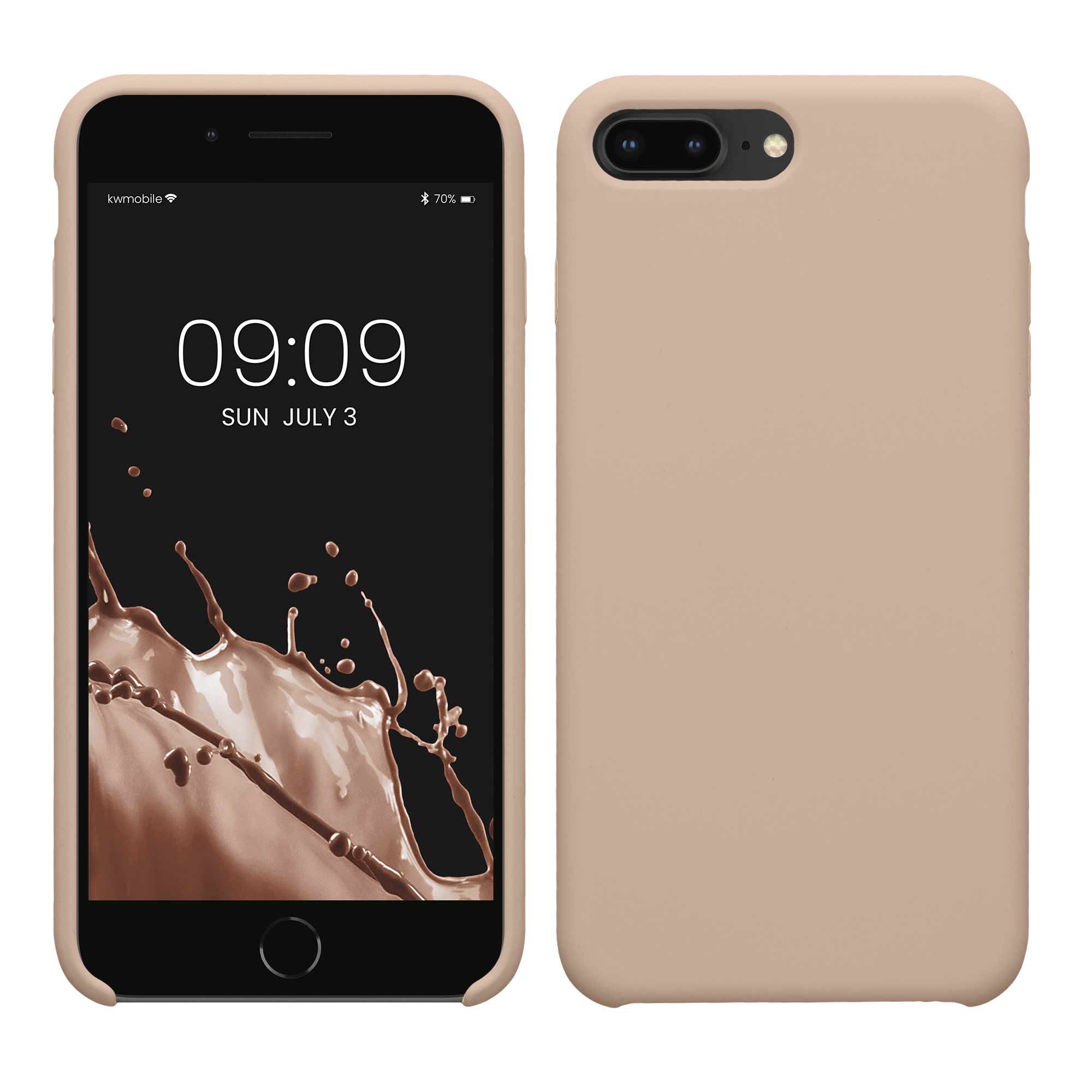 Cross selling Gummierte Silikon Hülle für Apple iPhone 7 Plus / iPhone 8 Plus in Coconut Swirl