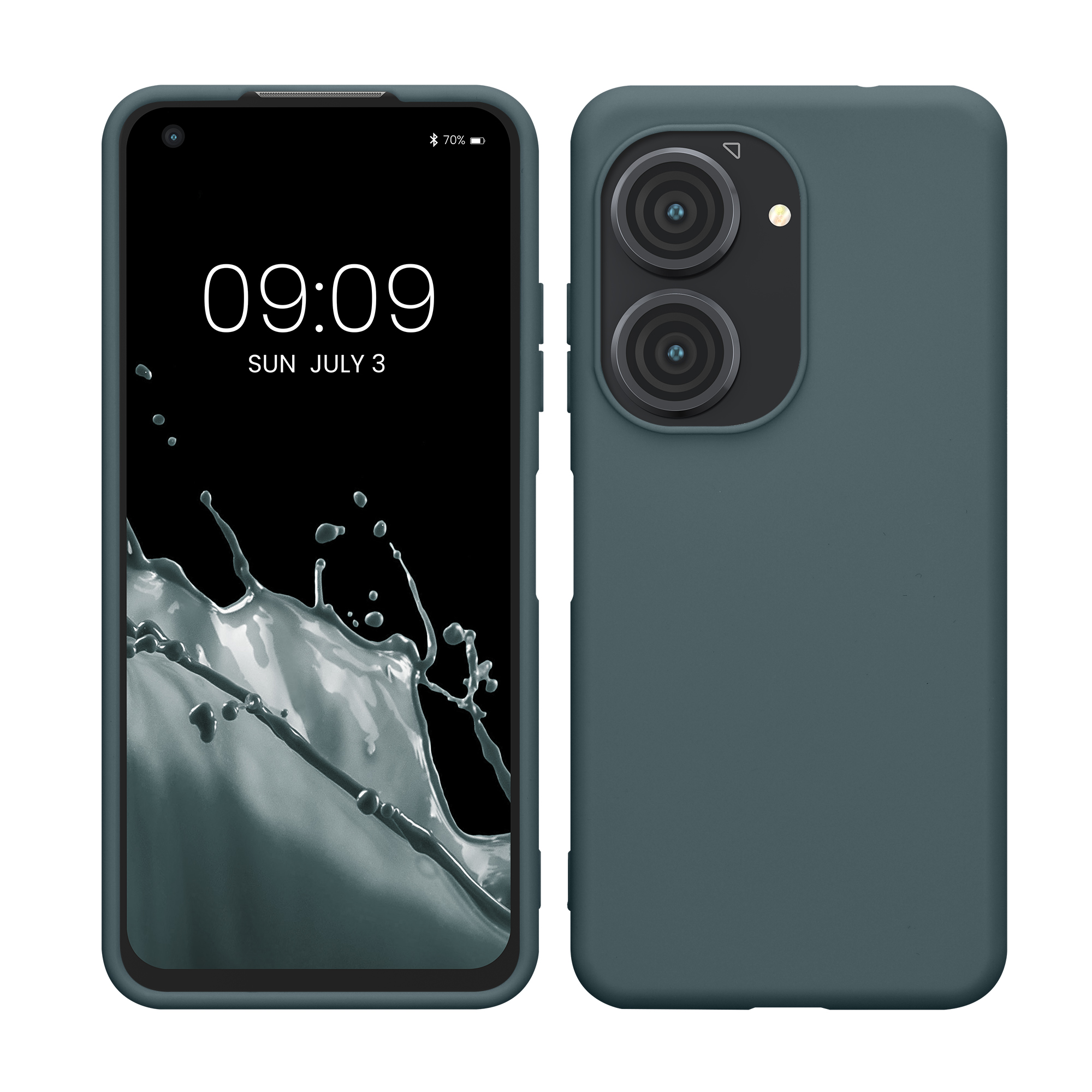 TPU Hülle für ASUS Zenfone 10 / Zenfone 9 in Dunkler Schiefer TPU Hülle für ASUS Zenfone 10 / Zenfone 9 in Dunkler Schiefer