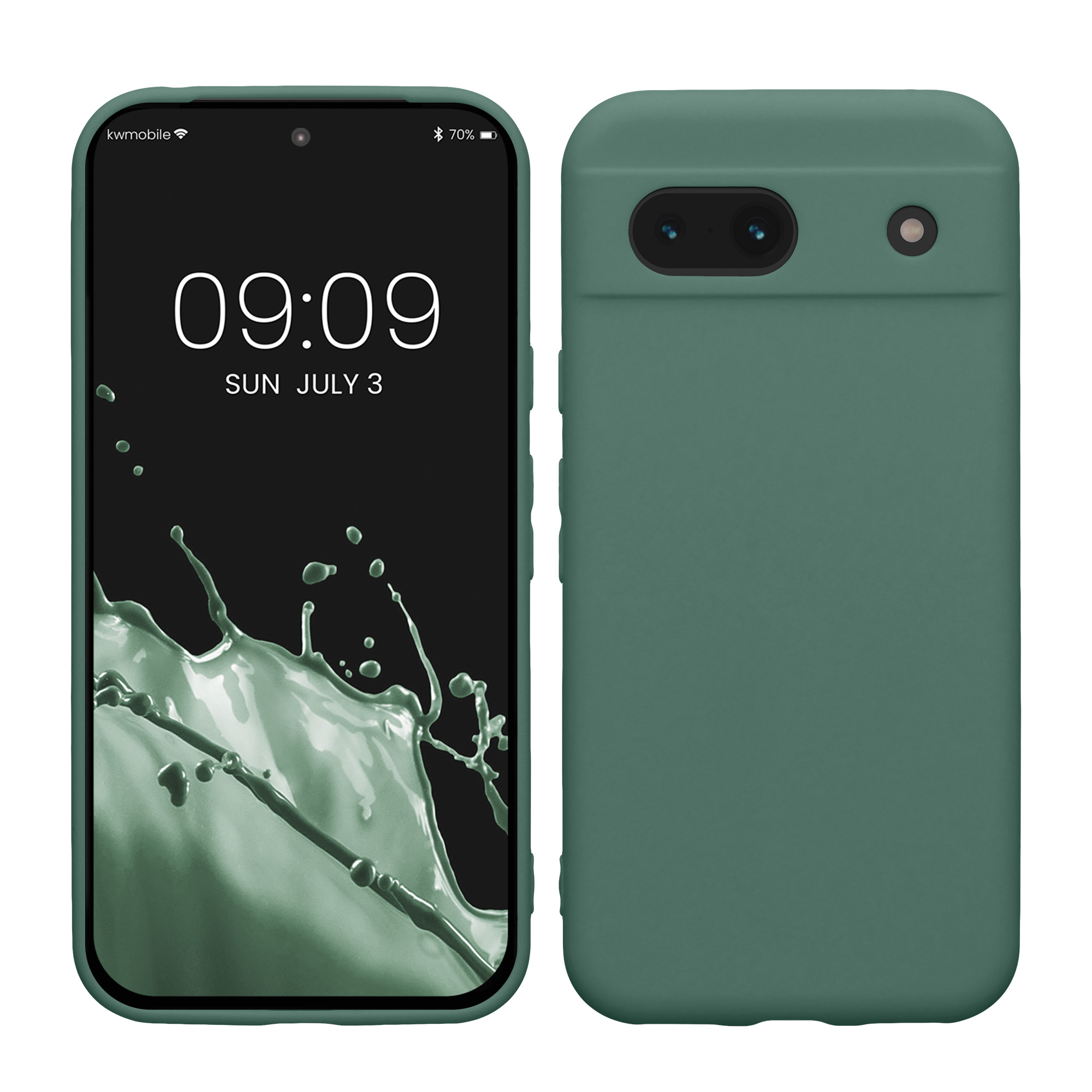TPU Hülle mit Kameraschutz für Google Pixel 8a in Tannengrün