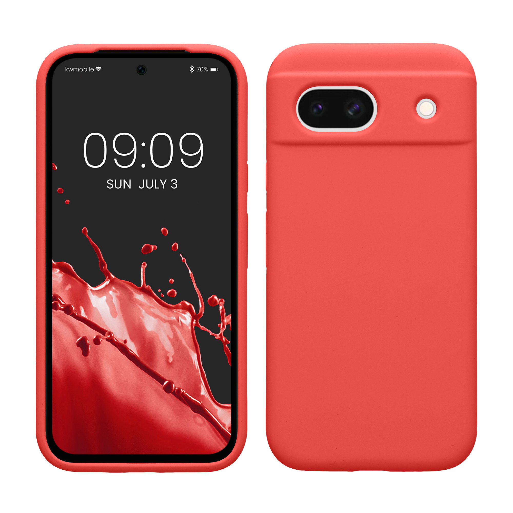 Gummierte Silikon Hülle für Google Pixel 8a in Dolce Vita