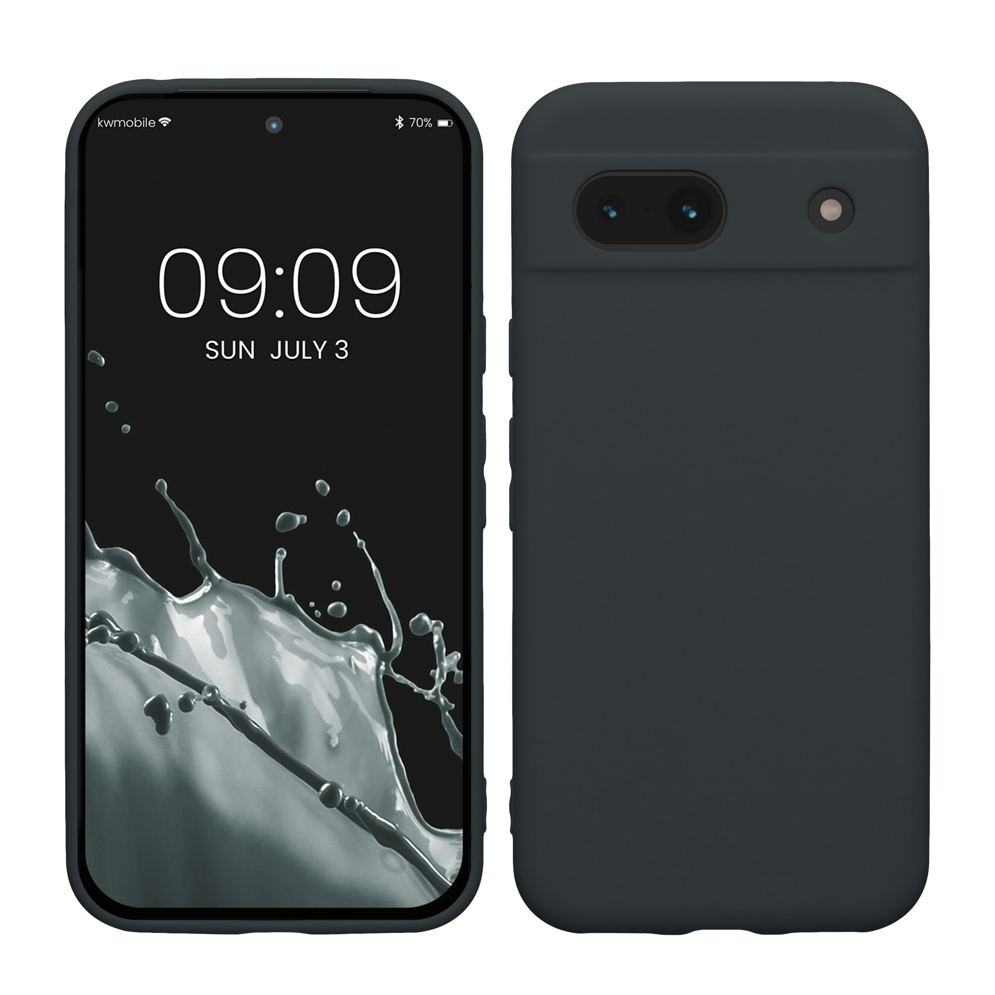 TPU Hülle mit Kameraschutz für Google Pixel 8a in Heidelbeerblau