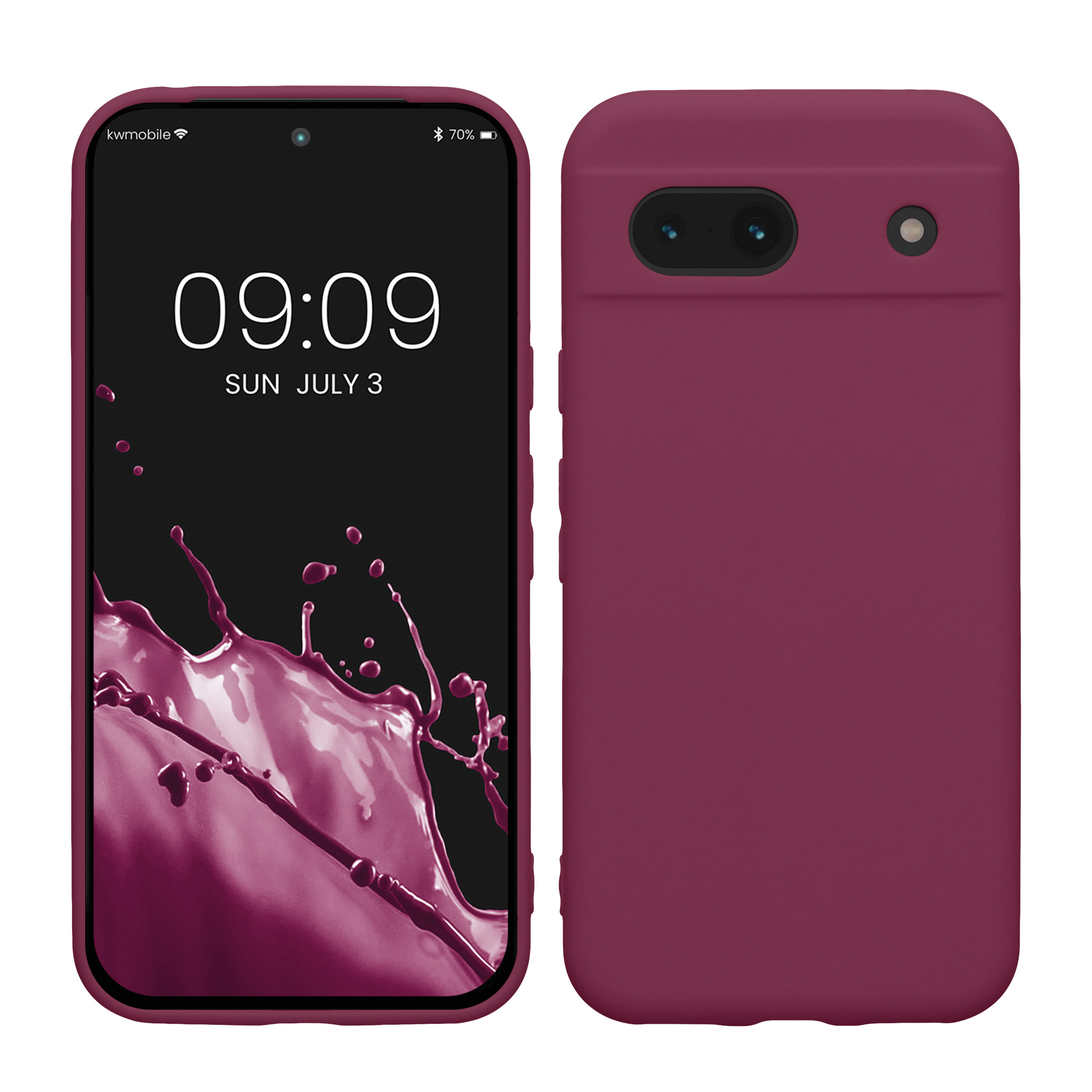 TPU Hülle mit Kameraschutz für Google Pixel 8a in Magenta Lila