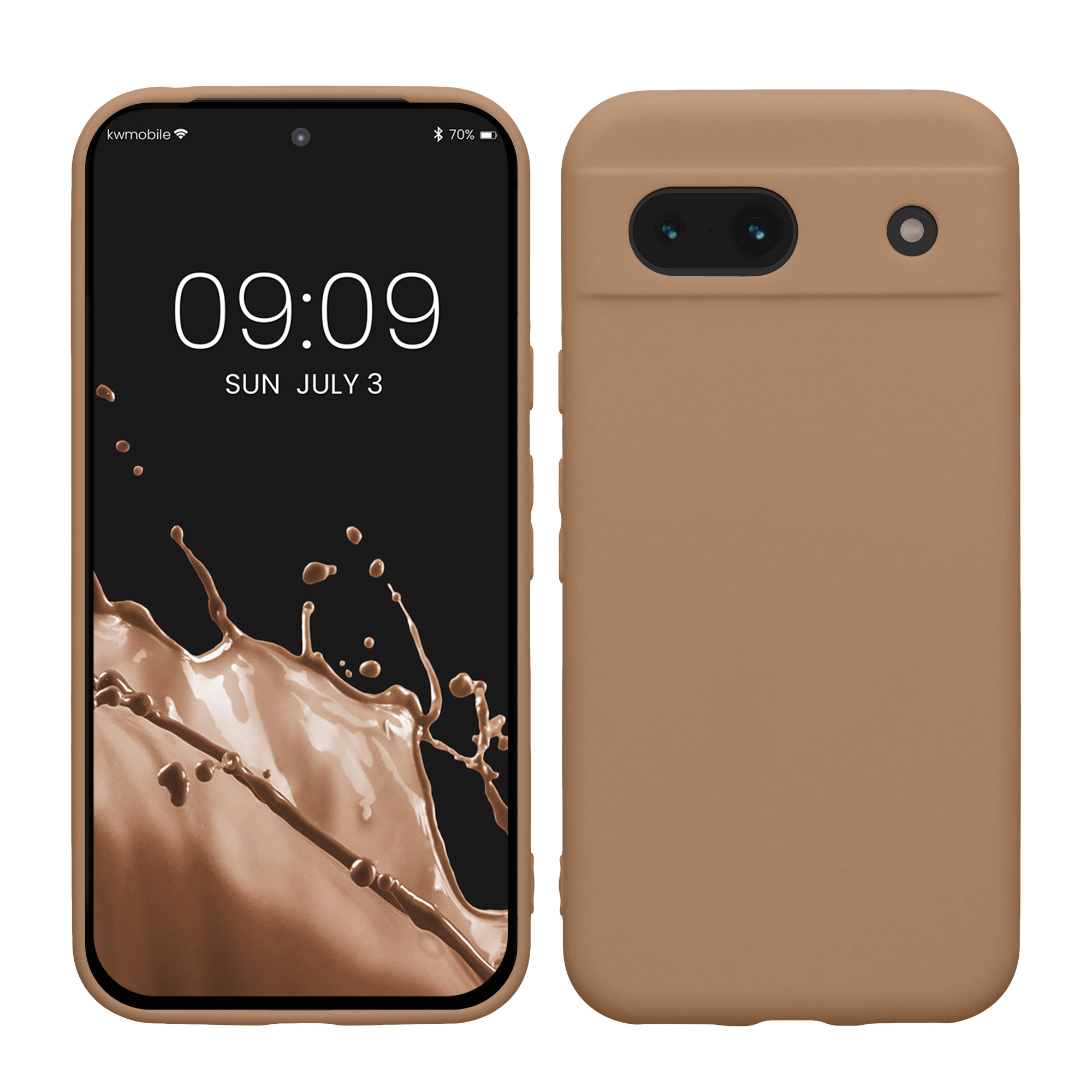 TPU Hülle mit Kameraschutz für Google Pixel 8a in Cappuccino