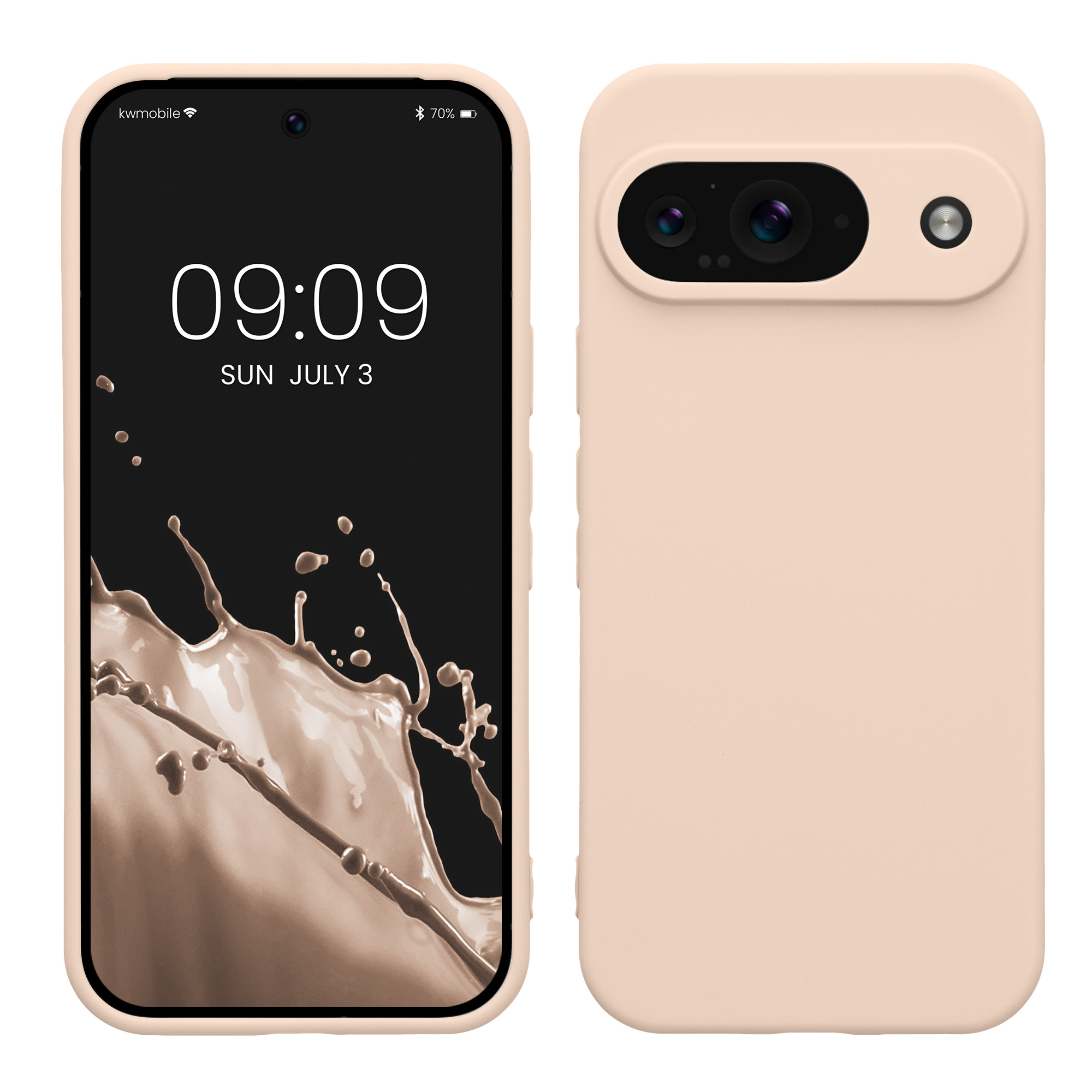 TPU Hülle mit Kameraschutz für Google Pixel 9 in Coconut Swirl