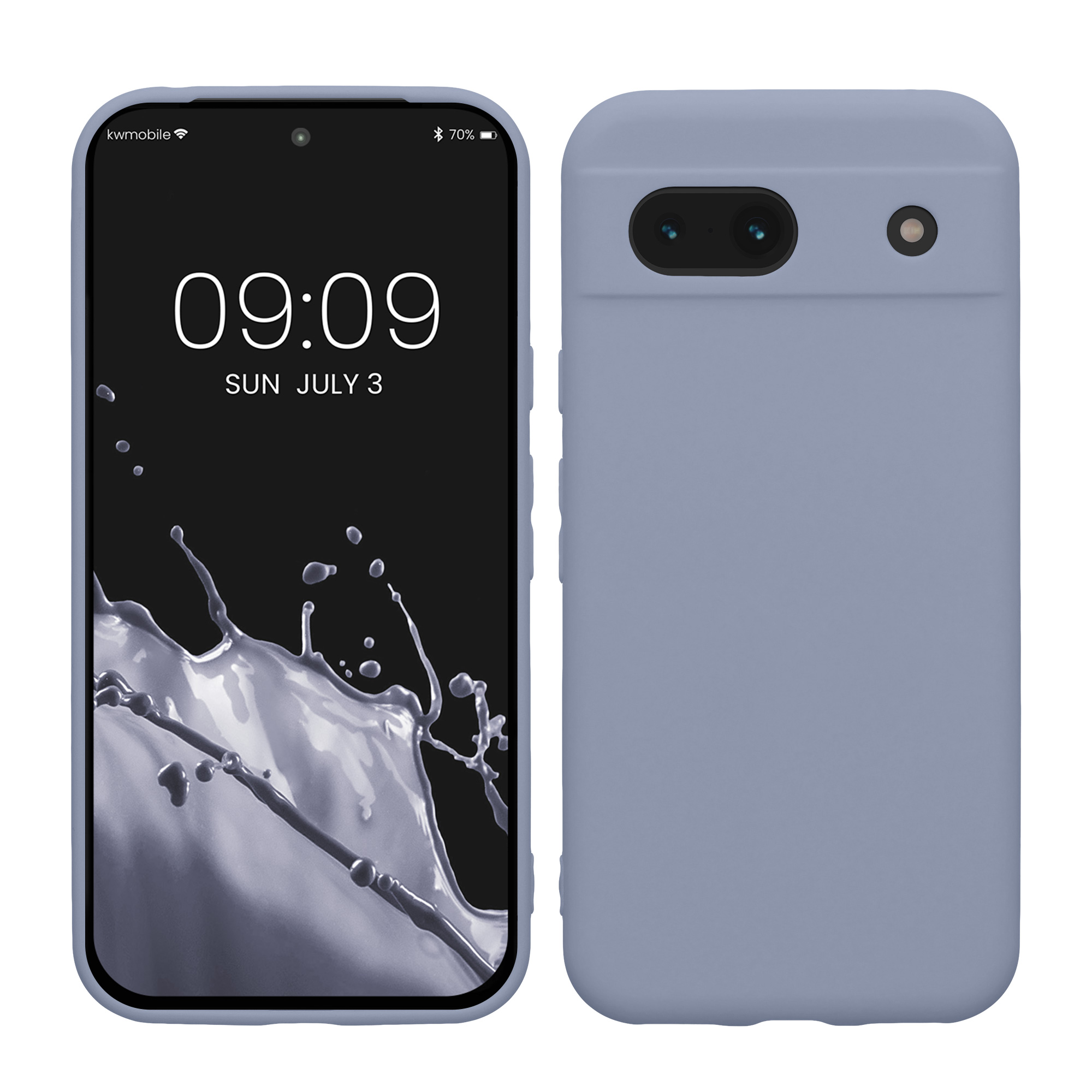 TPU Hülle mit Kameraschutz für Google Pixel 8a in Lavendelgrau matt