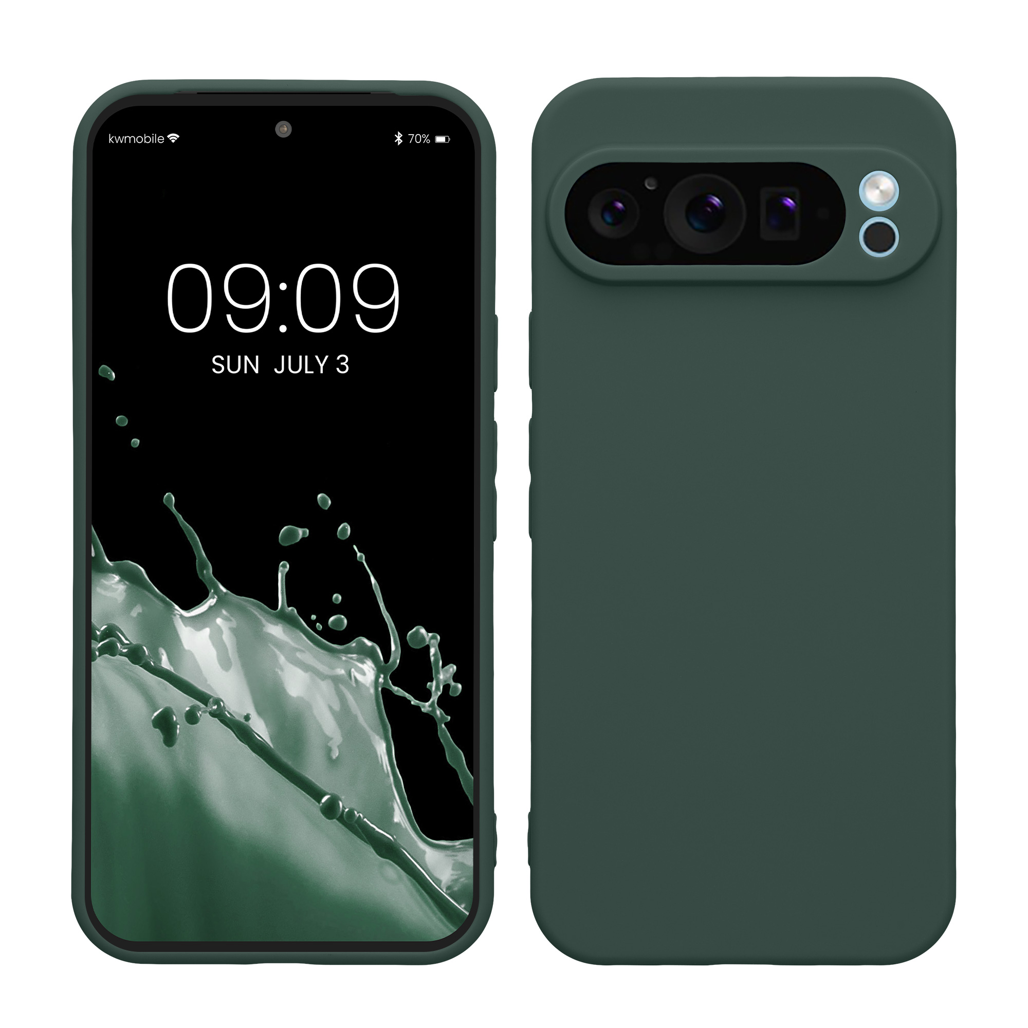 TPU Hülle mit Kameraschutz für Google Pixel 9 Pro XL in Moosgrün