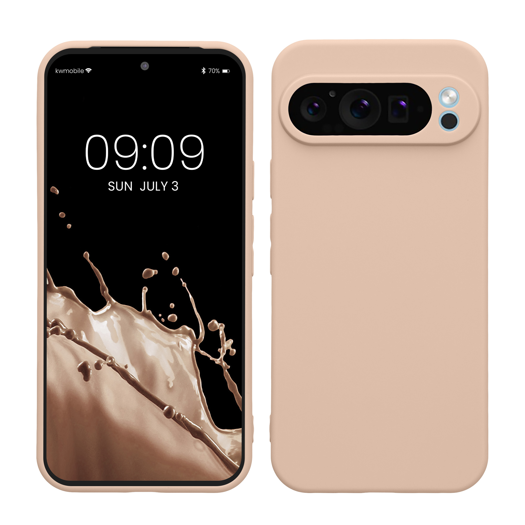 TPU Hülle mit Kameraschutz für Google Pixel 9 Pro XL in Coconut Swirl