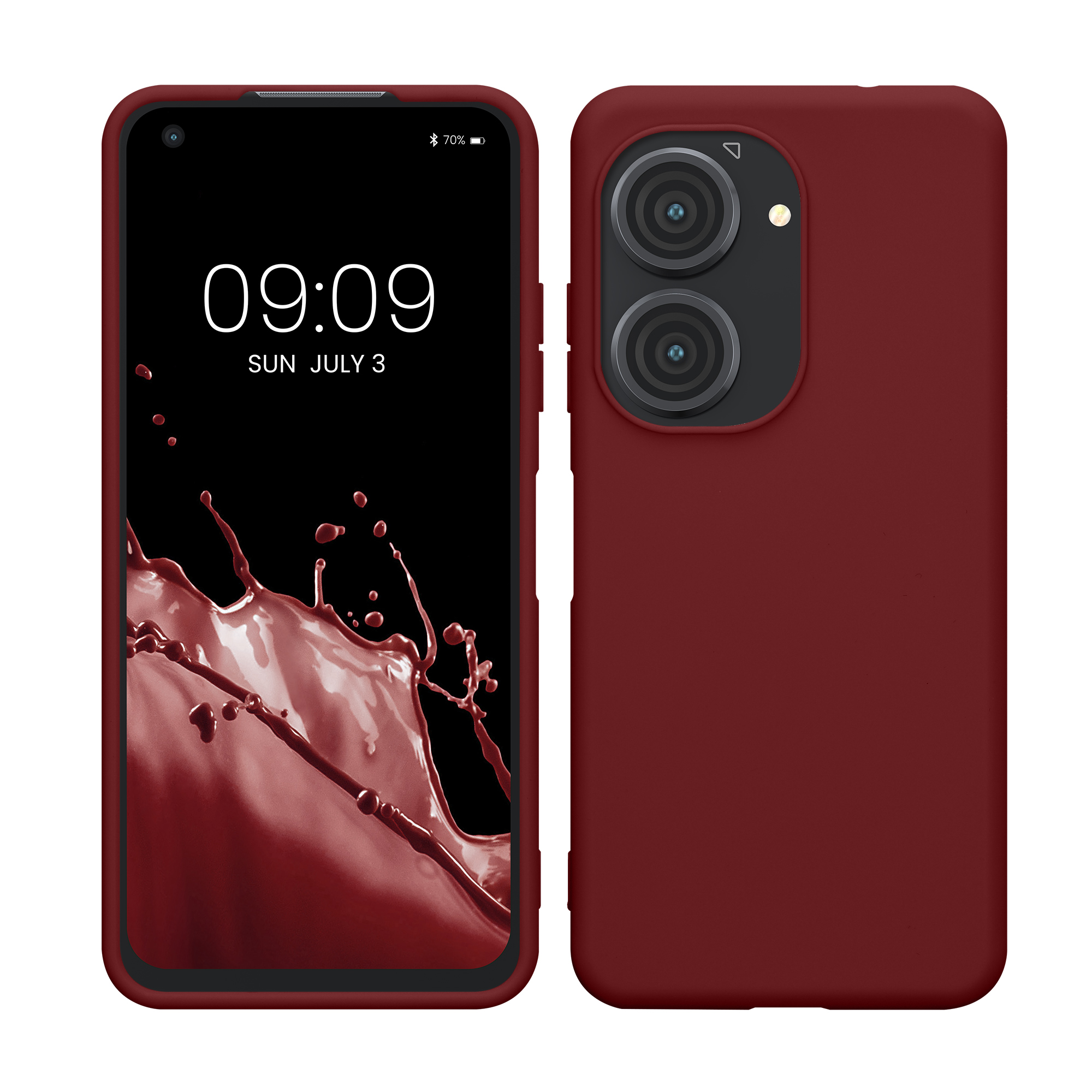TPU Hülle für ASUS Zenfone 10 / Zenfone 9 in Bordeaux Violett TPU Hülle für ASUS Zenfone 10 / Zenfone 9 in Bordeaux Violett