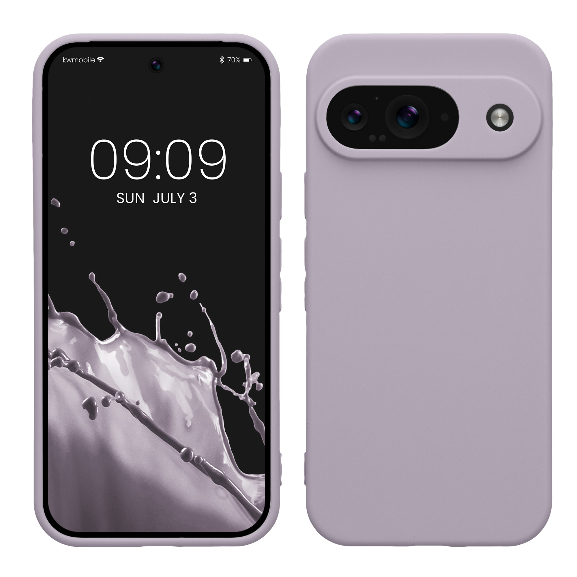 TPU Hülle mit Kameraschutz für Google Pixel 9 in Lavendel