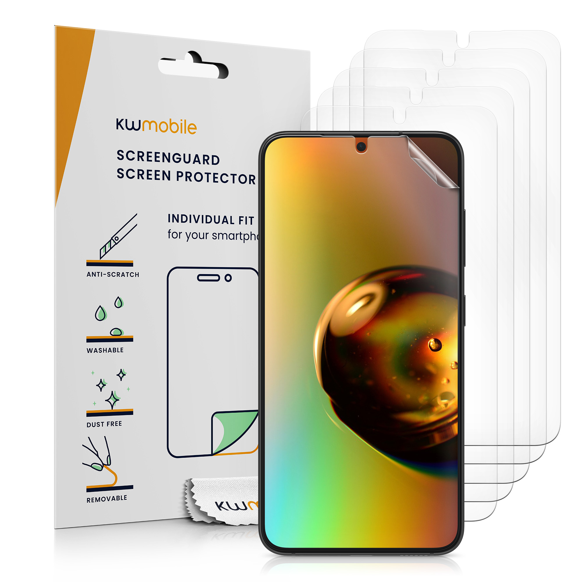 6x Folie kristallklar für Samsung Galaxy S25