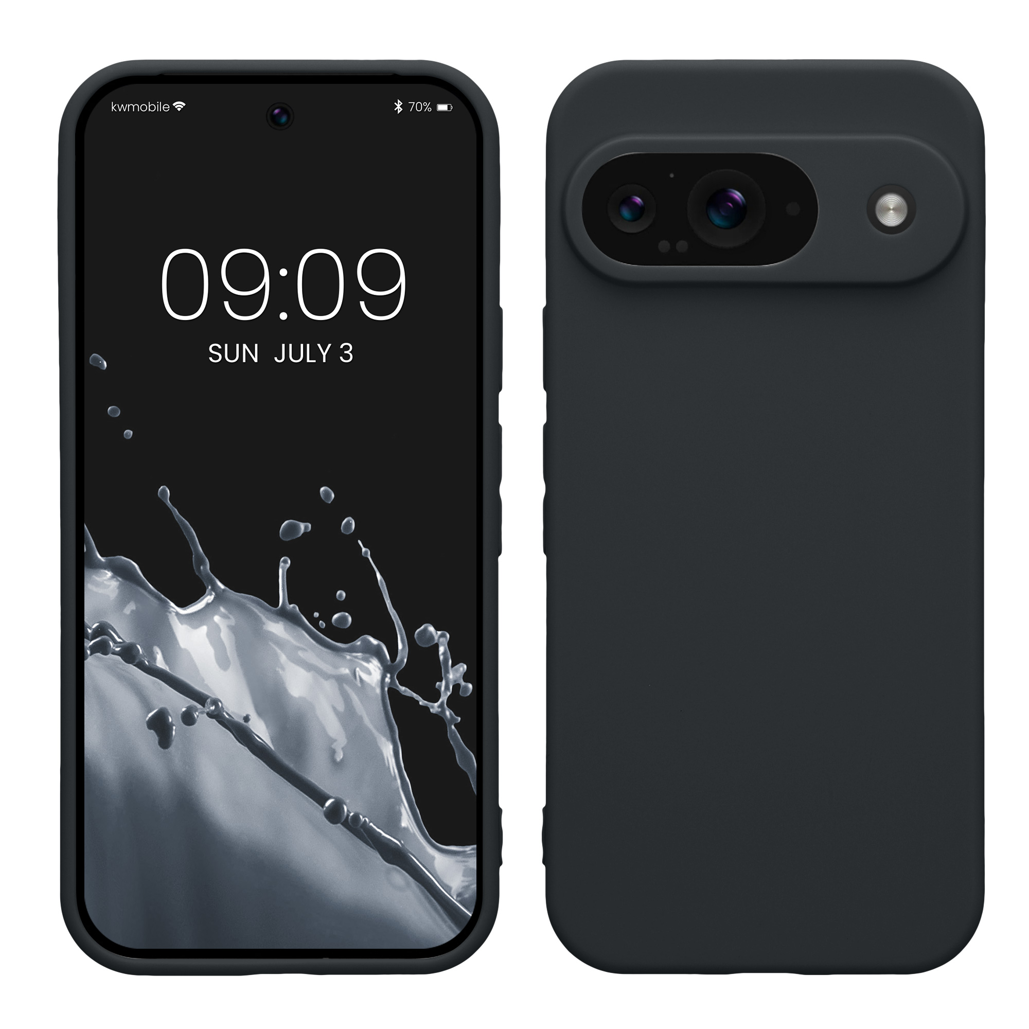 TPU Hülle mit Kameraschutz für Google Pixel 9 in Heidelbeerblau