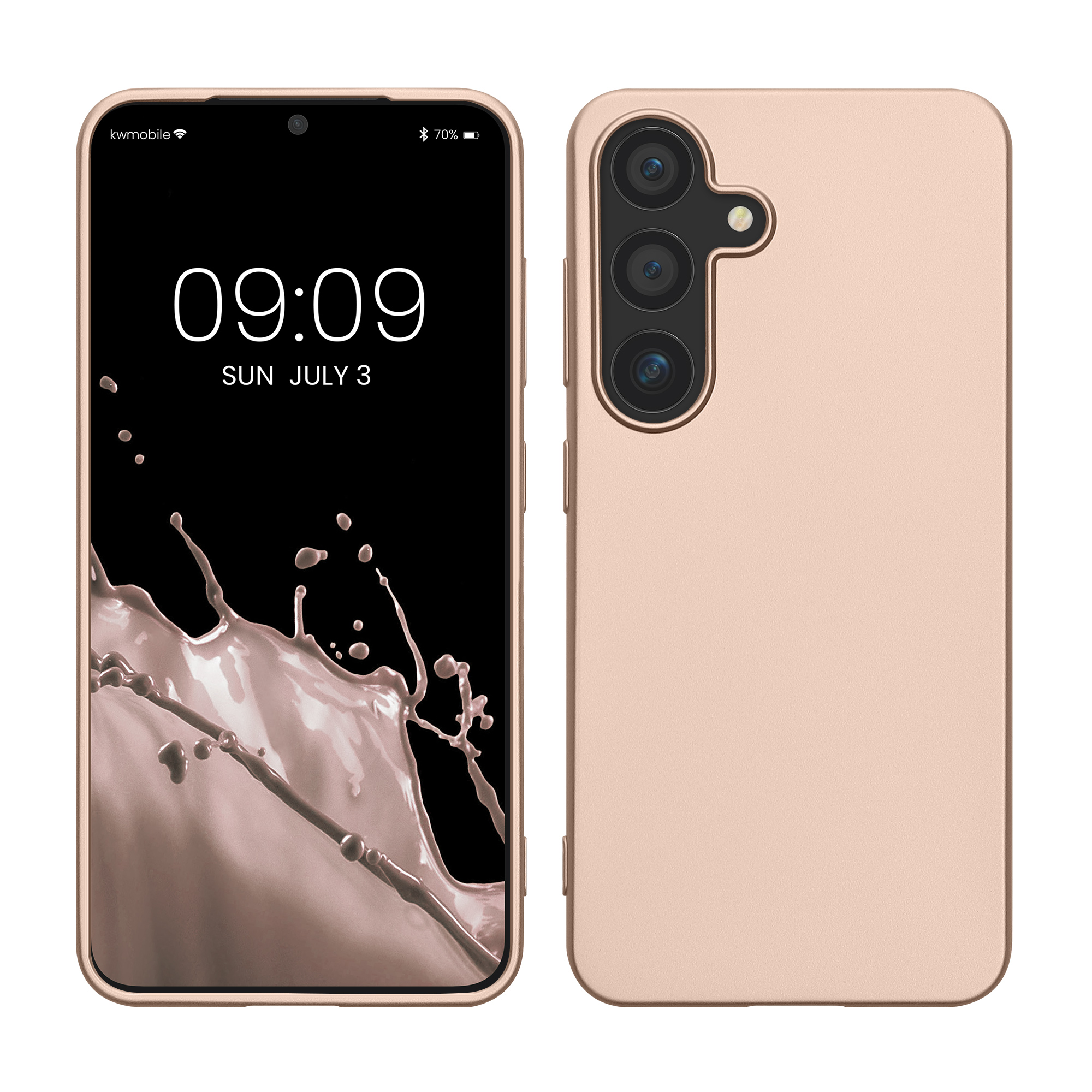 TPU Hülle für Samsung Galaxy S25 in Metallic Gold