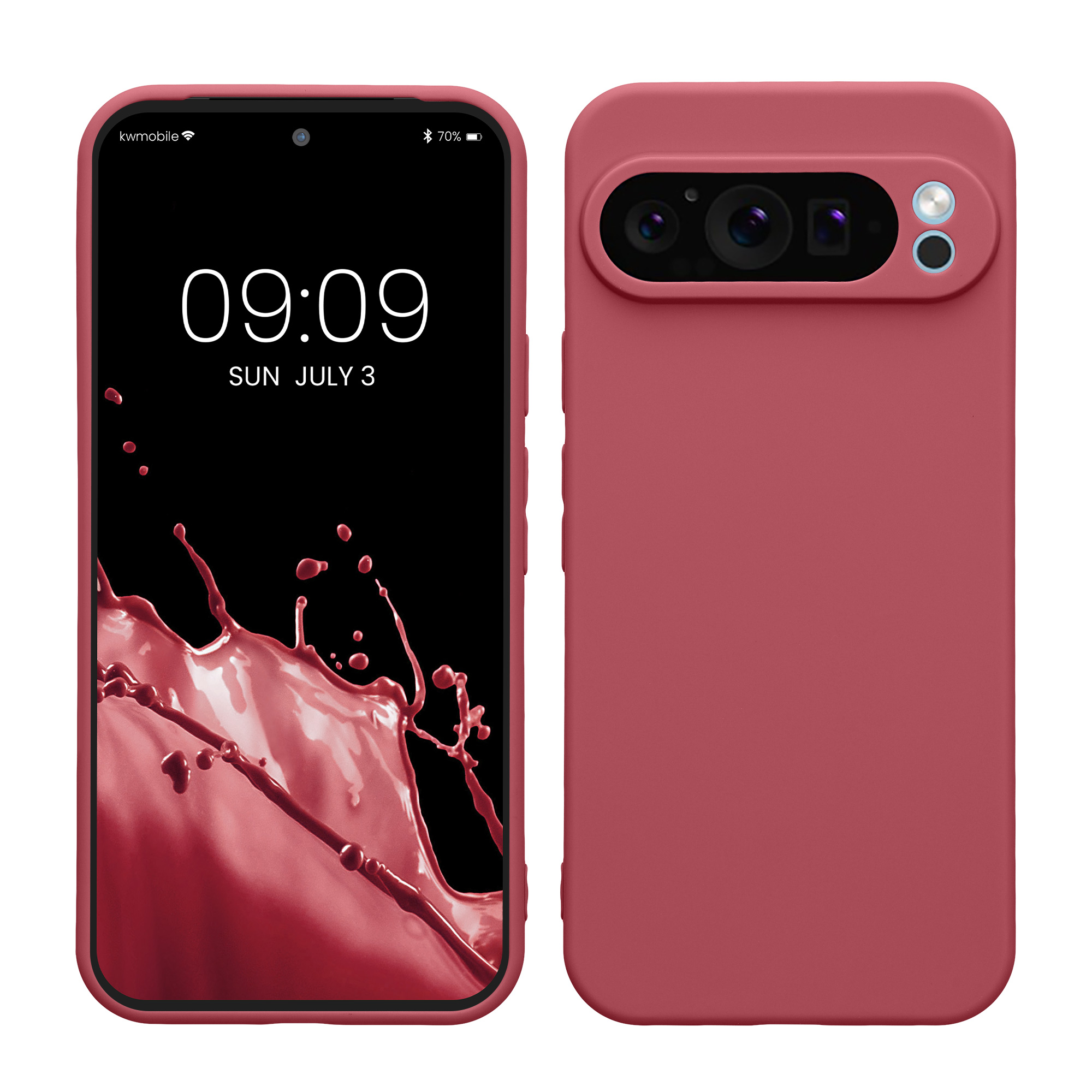 TPU Hülle mit Kameraschutz für Google Pixel 9 Pro XL in Dark Rose