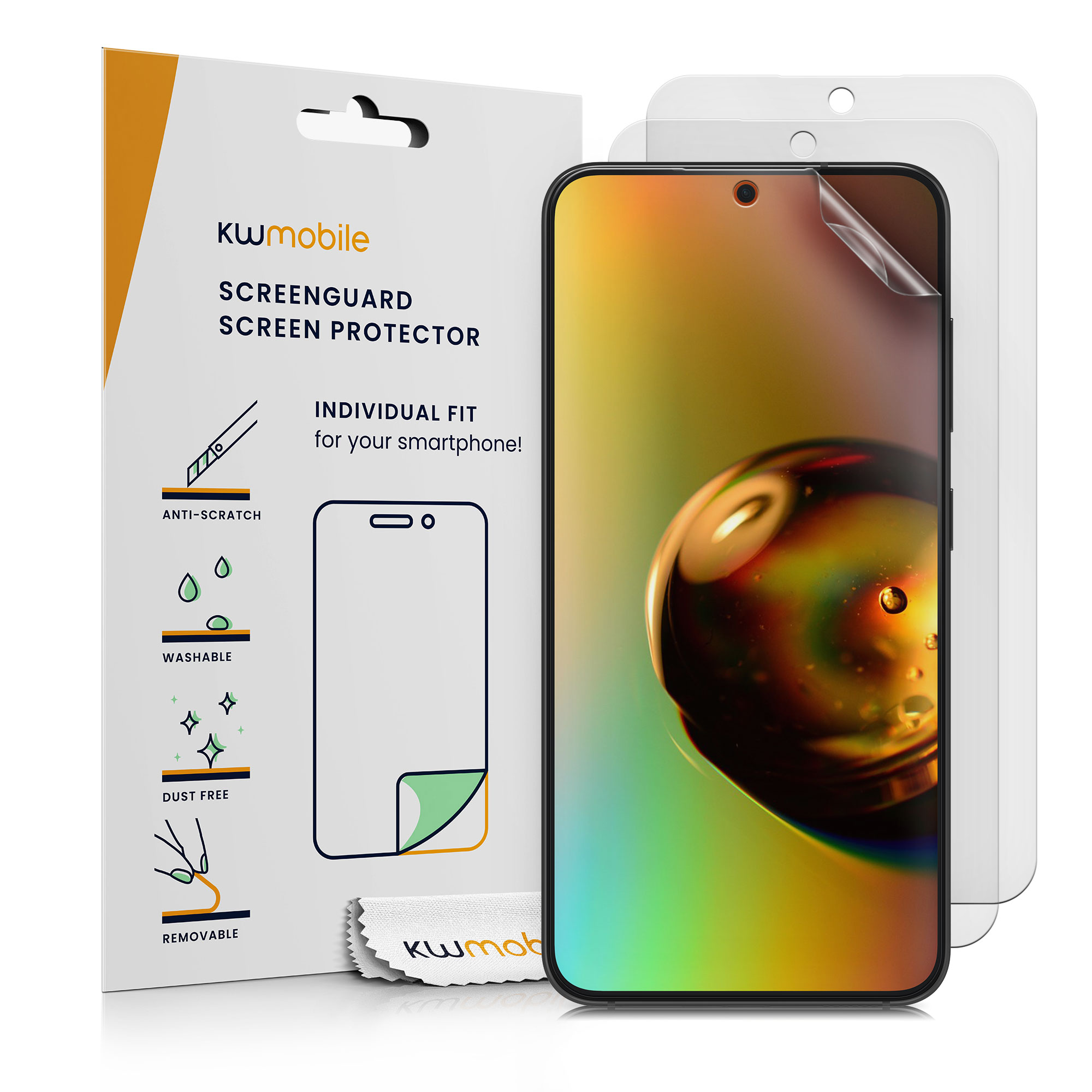 3x Displayschutzfolie matt kompatibel mit Samsung Galaxy S24 FE