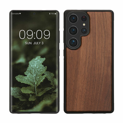 Holzhülle mit TPU Bumper für Samsung Galaxy S25 Ultra