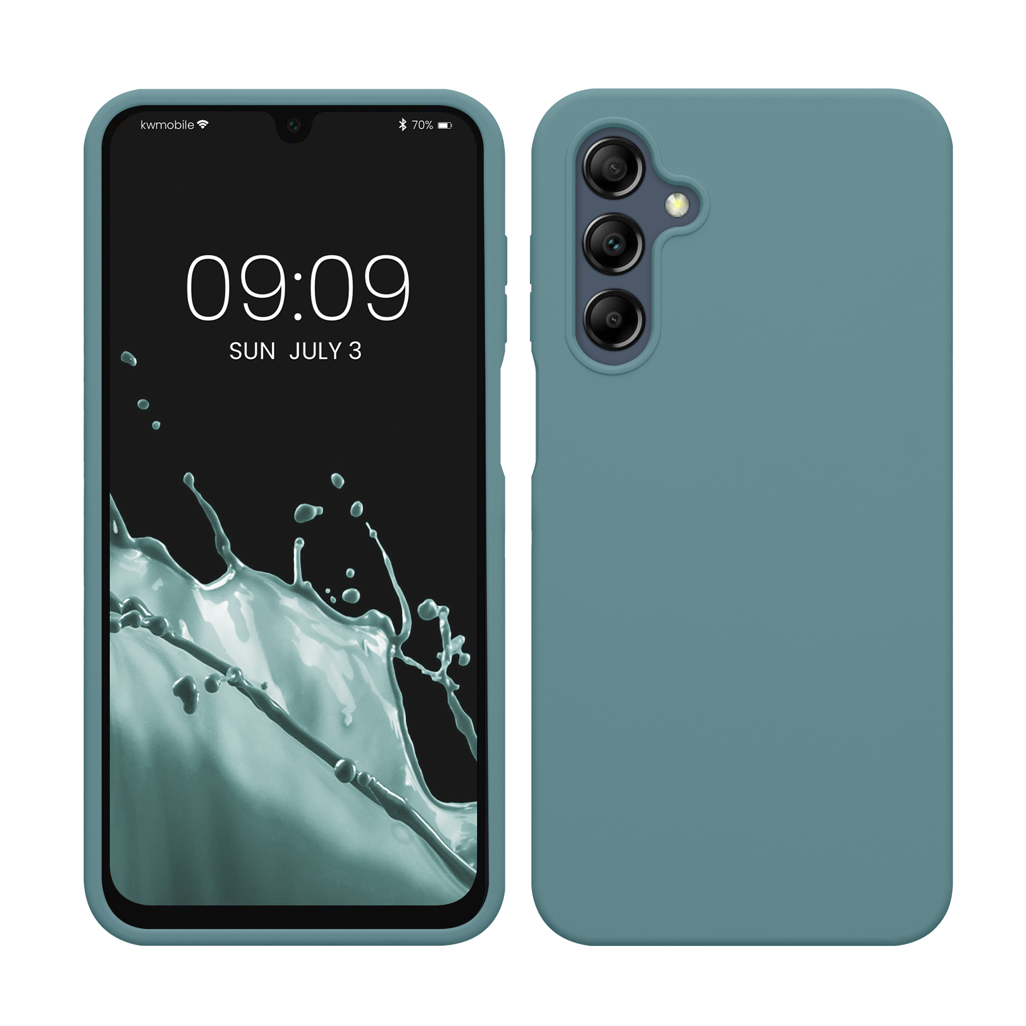 Gummierte Silikon Hülle für Samsung Galaxy A16 5G in Arctic Night