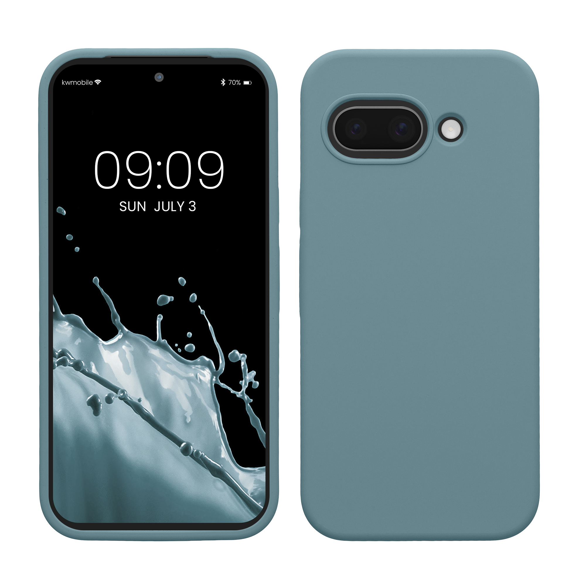 Gummierte Silikon Hülle für Google Pixel 9a in Antique Stone