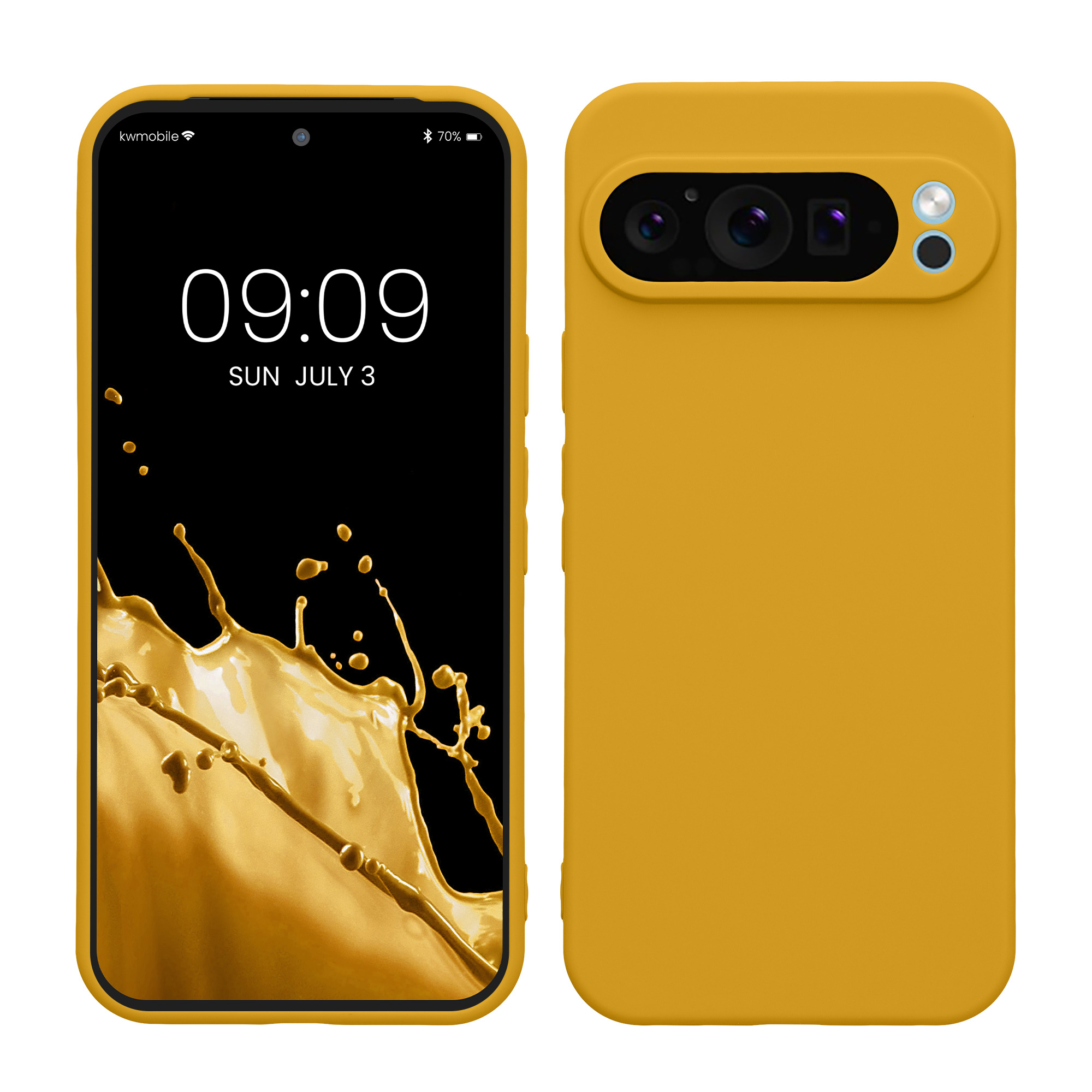 TPU Hülle mit Kameraschutz für Google Pixel 9 Pro XL in Honiggelb