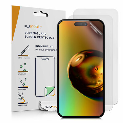 3x Displayschutzfolie matt kompatibel mit Apple iPhone 16