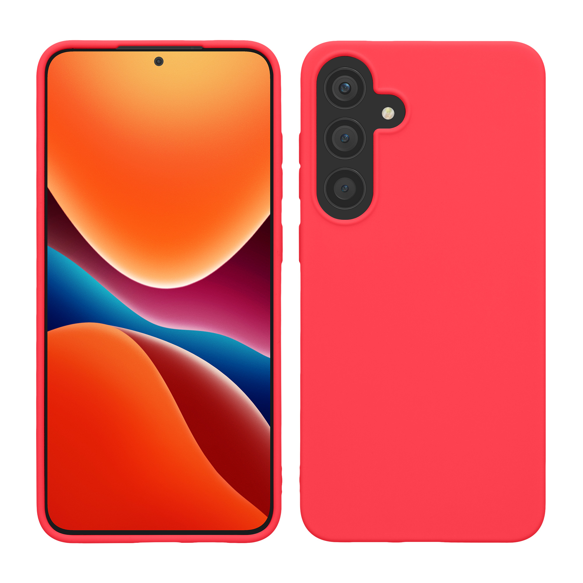 TPU Hülle für Samsung Galaxy S25 in Neon Pink