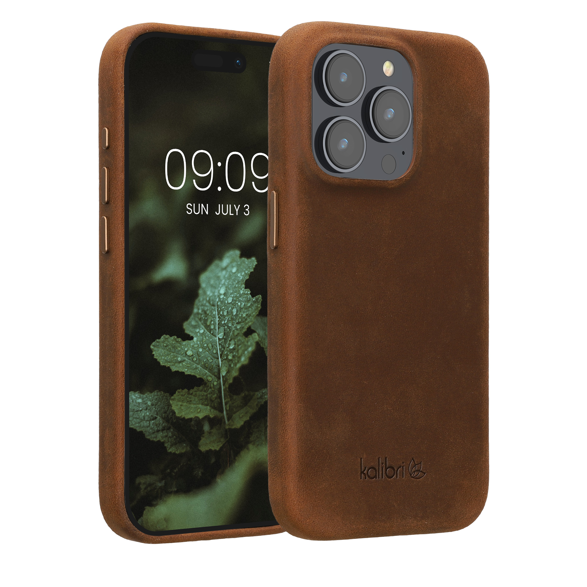 Leder Hülle kompatibel mit Apple iPhone 15 Pro