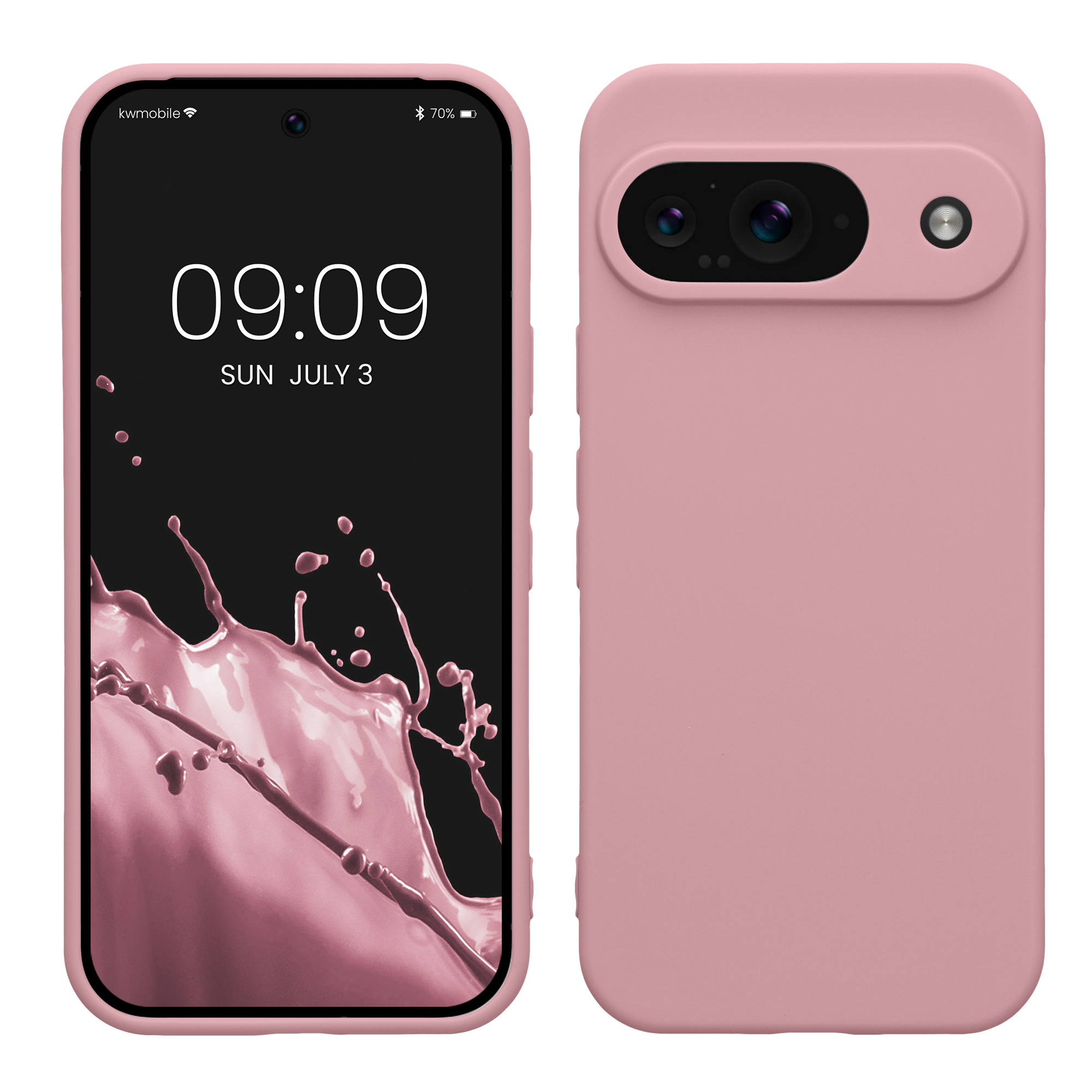 TPU Hülle mit Kameraschutz für Google Pixel 9 in Altrosa