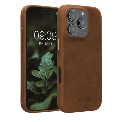 Leder Hülle kompatibel mit Apple iPhone 16 Pro