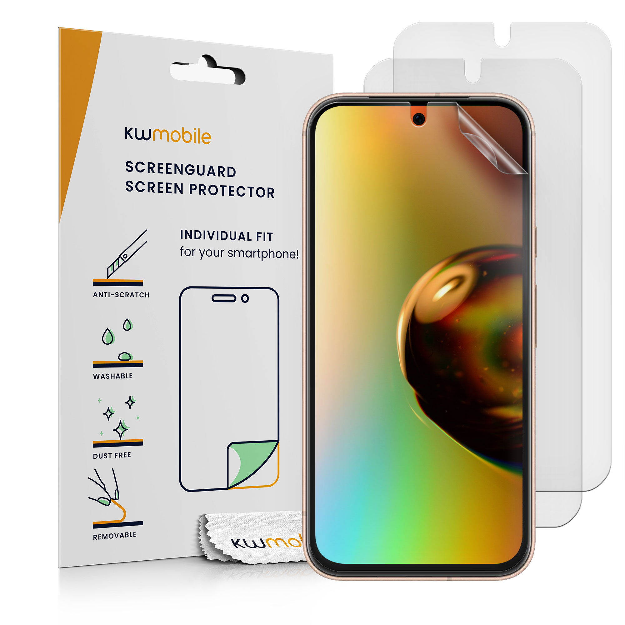 3x Displayschutzfolie matt kompatibel mit Google Pixel 8a