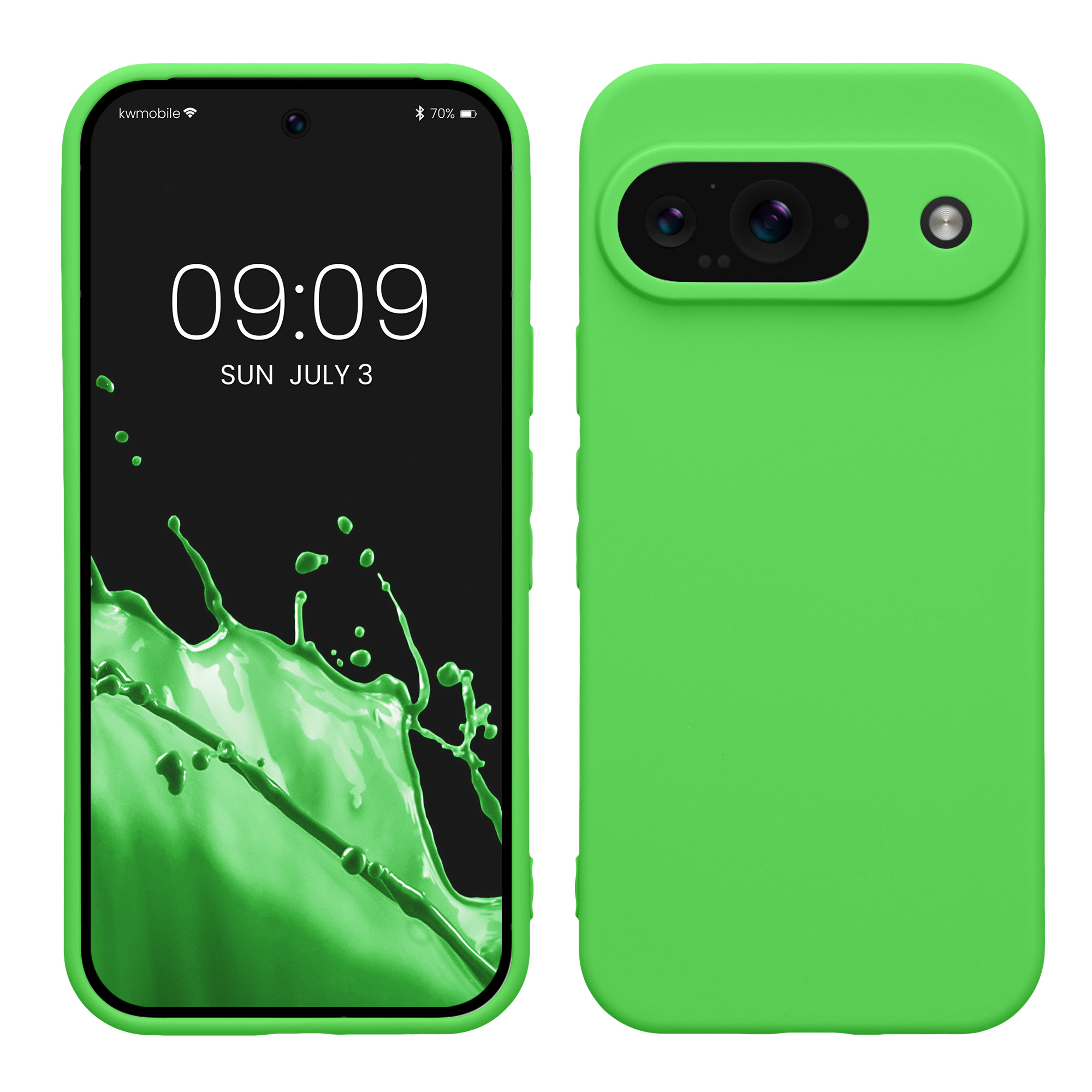TPU Hülle mit Kameraschutz für Google Pixel 9 in Limettengrün