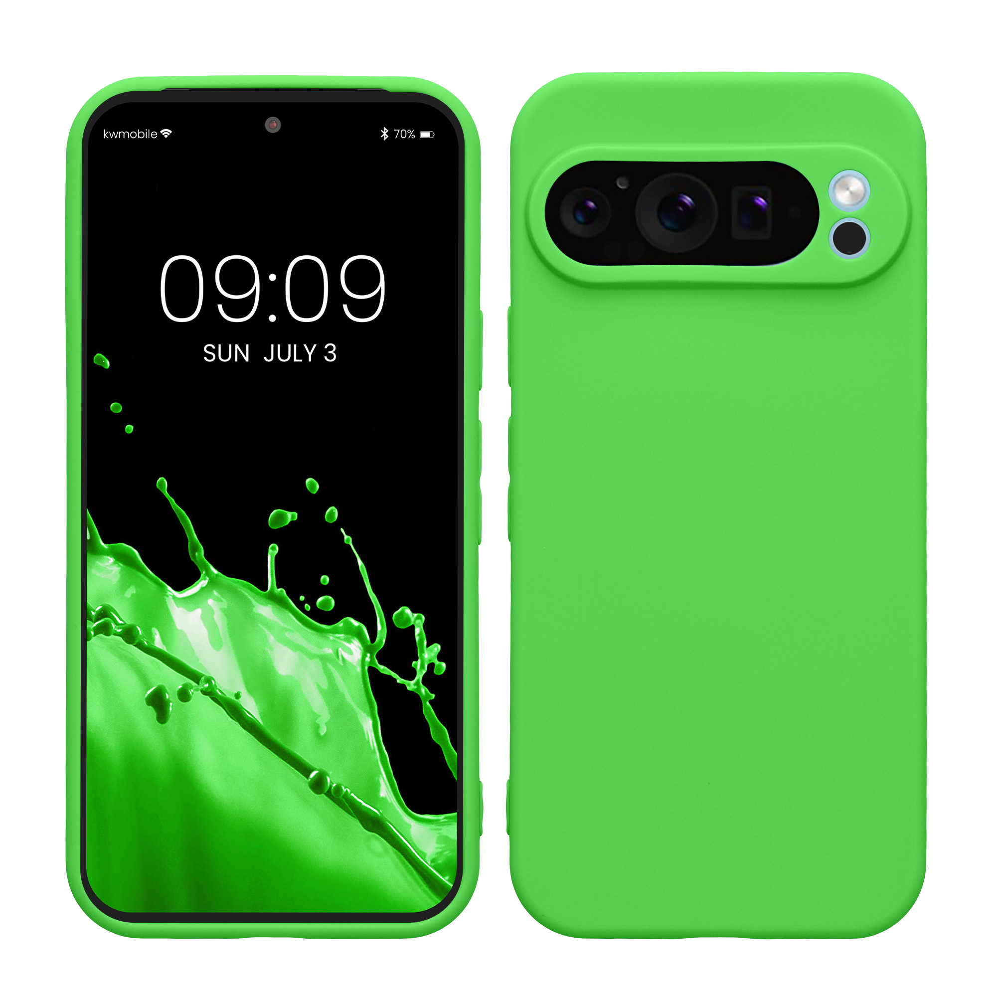 TPU Hülle mit Kameraschutz für Google Pixel 9 Pro in Limettengrün