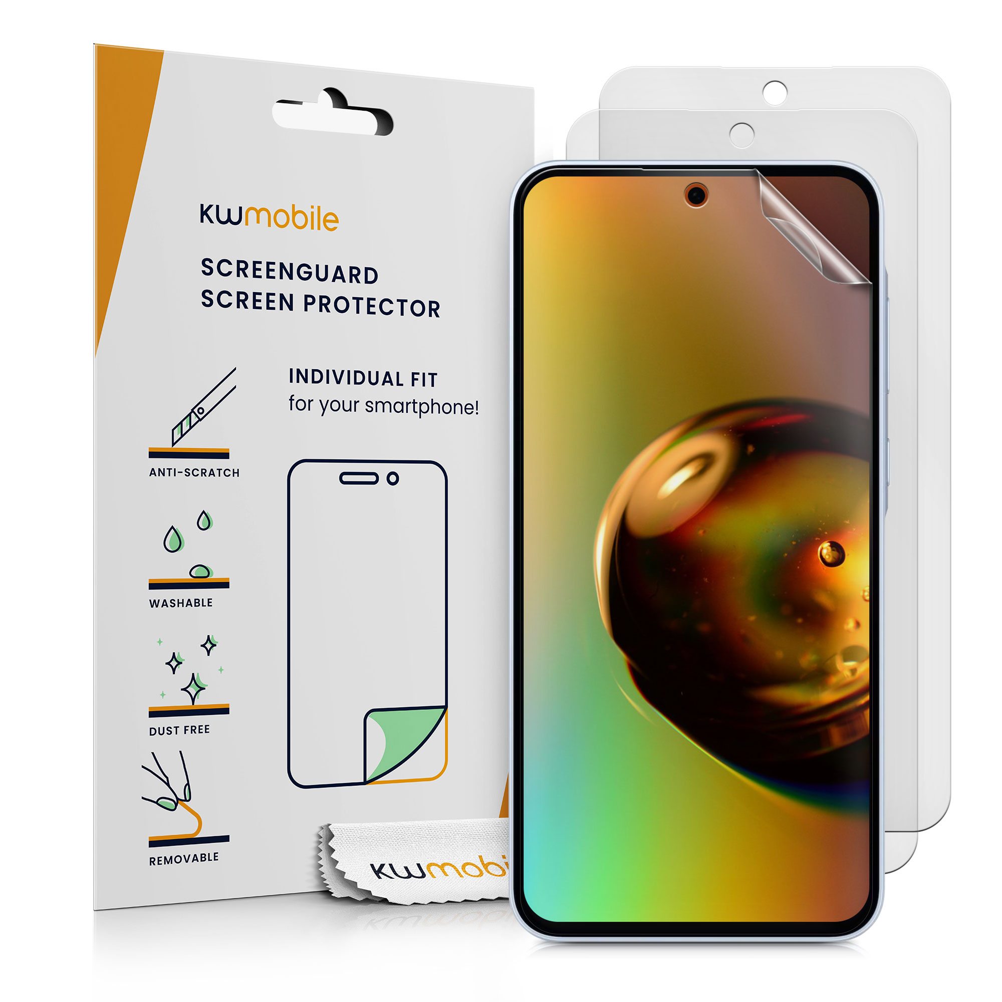 3x Displayschutzfolie matt kompatibel mit Samsung Galaxy A36 5G