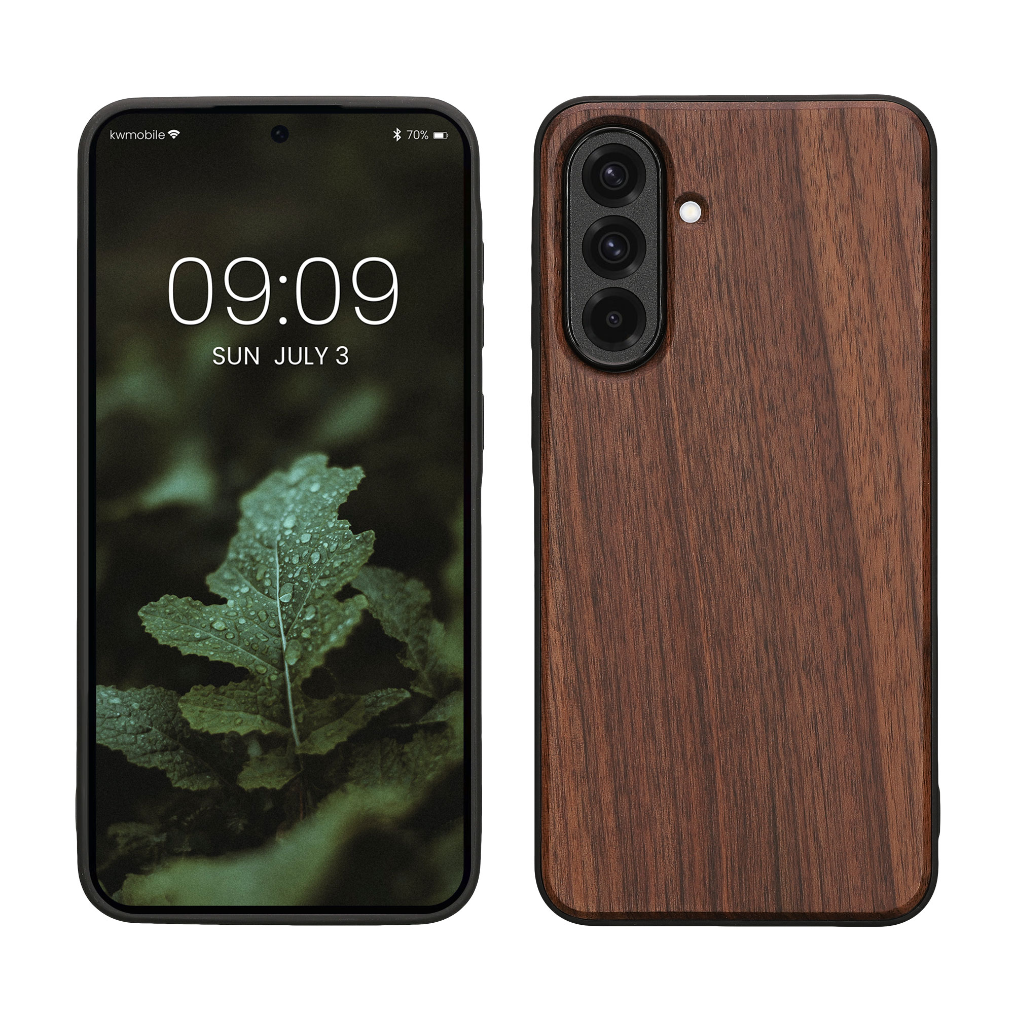 Holzhülle mit TPU Bumper für Samsung Galaxy A36 5G Holz
