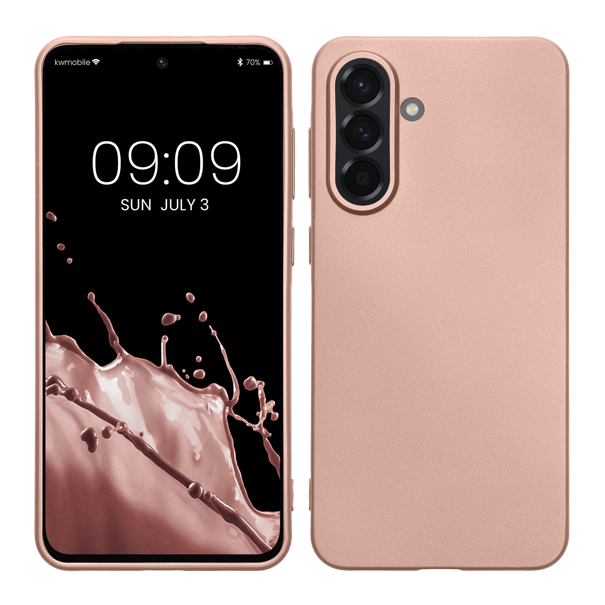 TPU Hülle für Samsung Galaxy A36 5G in Metallic Rosegold