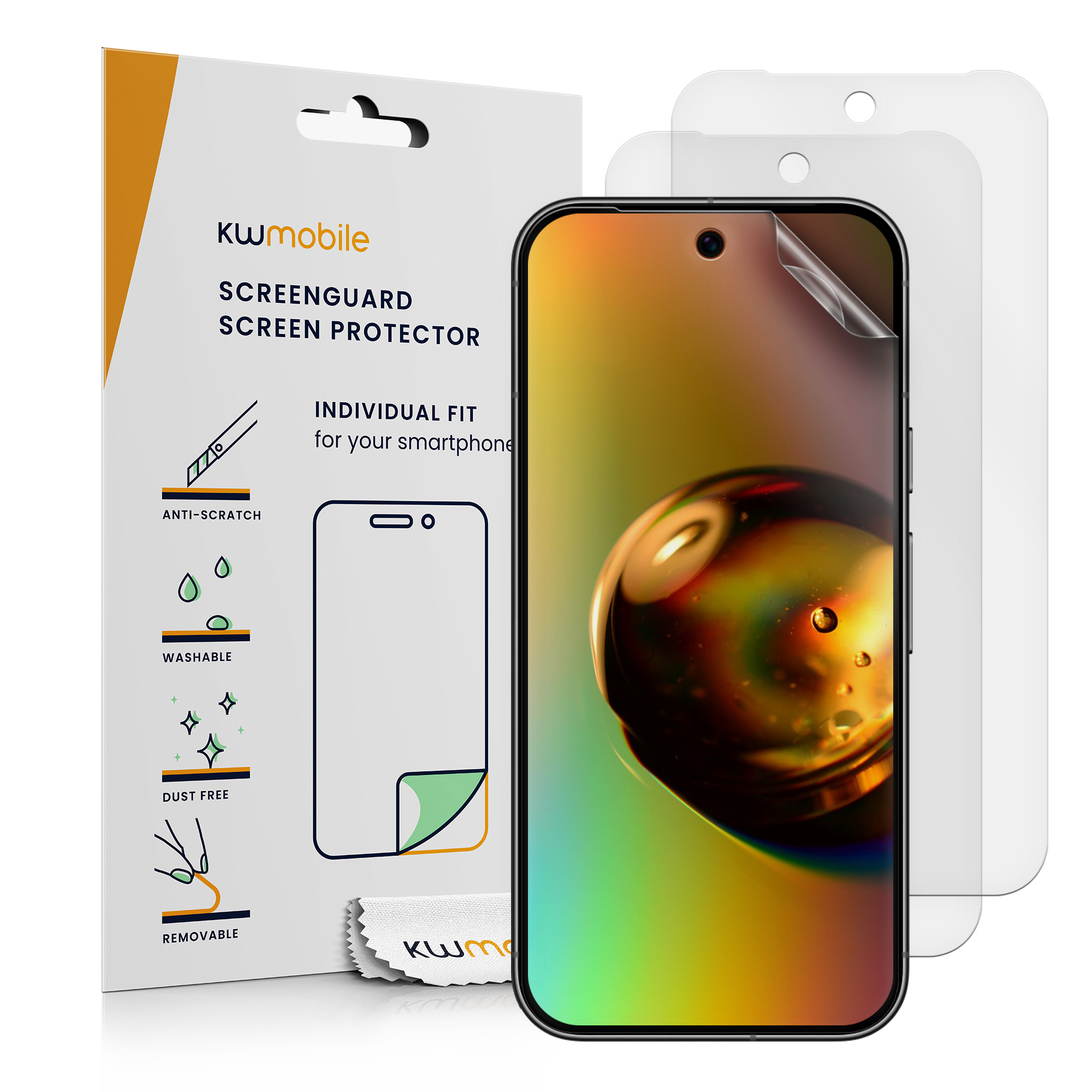 3x Displayschutzfolie matt kompatibel mit Google Pixel 9