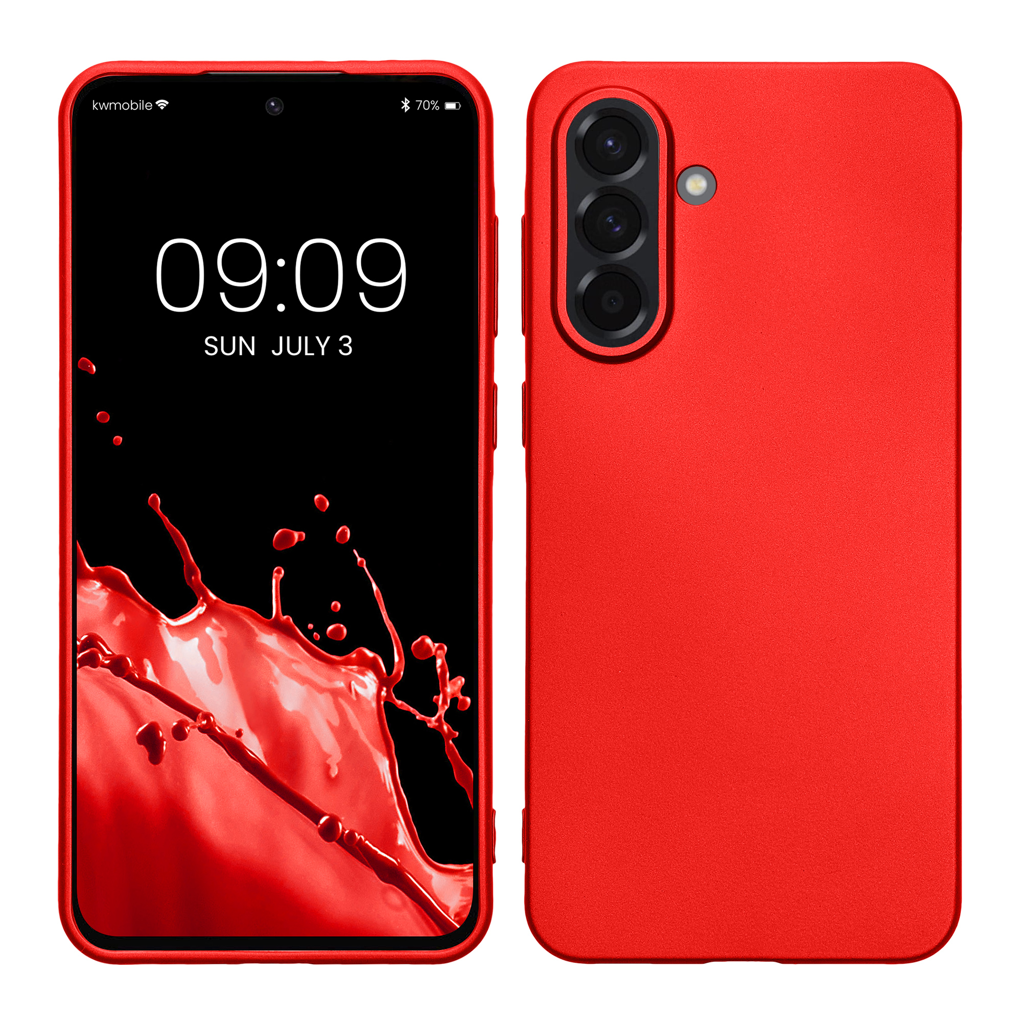 TPU Hülle für Samsung Galaxy A36 5G in Metallic Dunkelrot