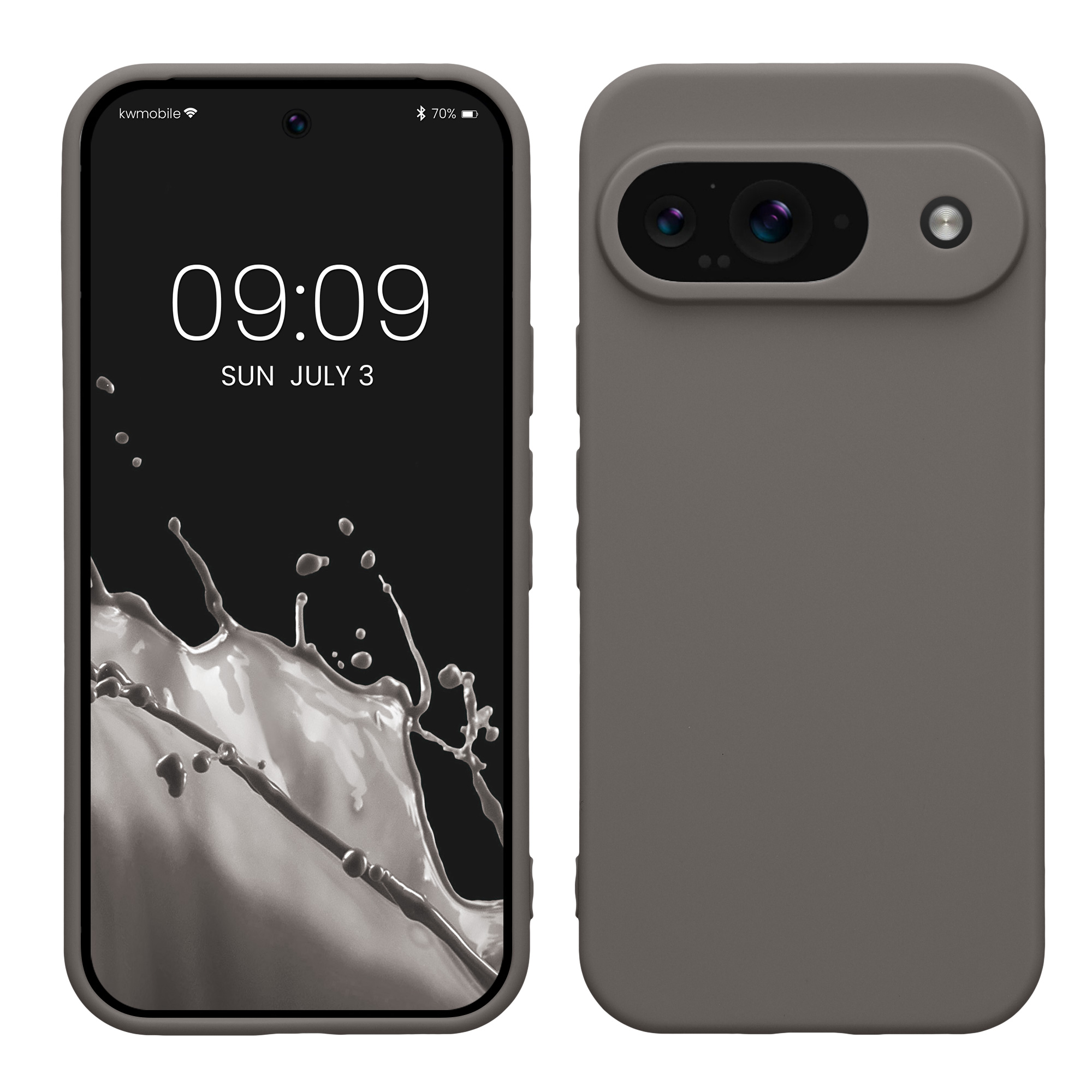 TPU Hülle mit Kameraschutz für Google Pixel 9 in Stone Dust