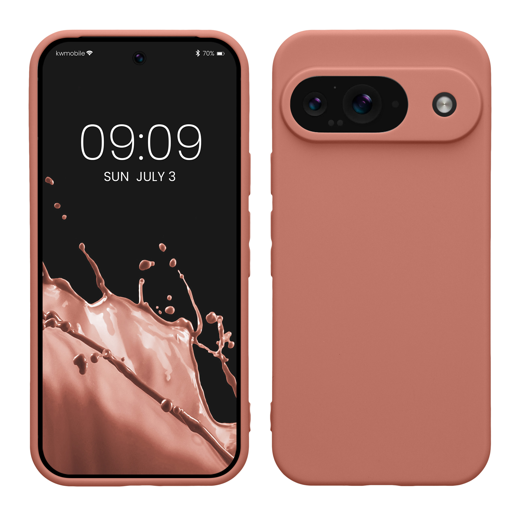TPU Hülle mit Kameraschutz für Google Pixel 9 in Winter Rose