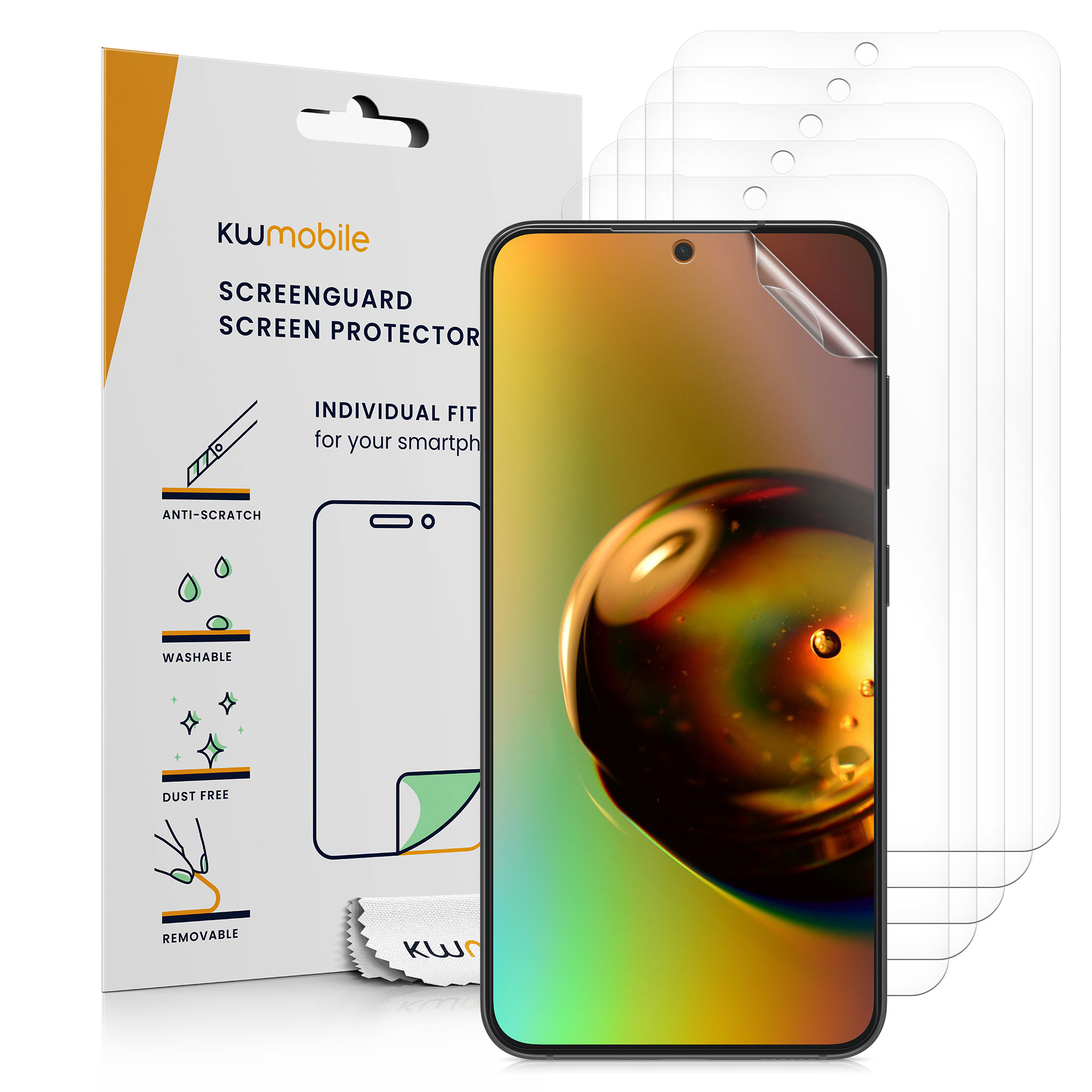6x Folie kristallklar für Samsung Galaxy S25 Edge