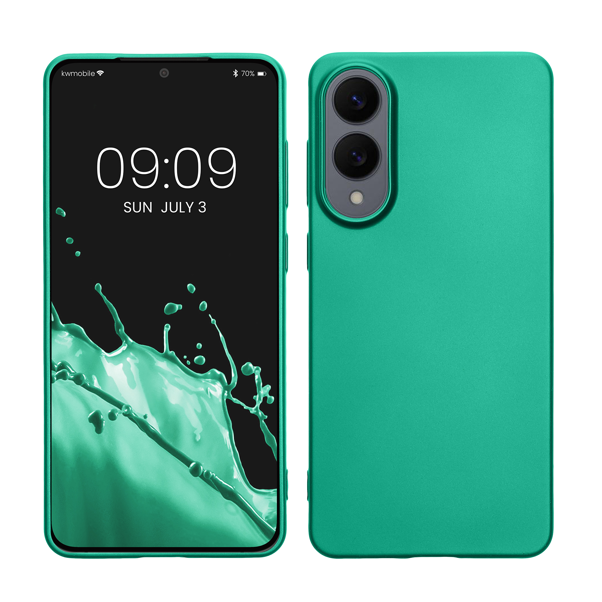 TPU Hülle für Samsung Galaxy S25 Edge in Metallic Dunkelgrün