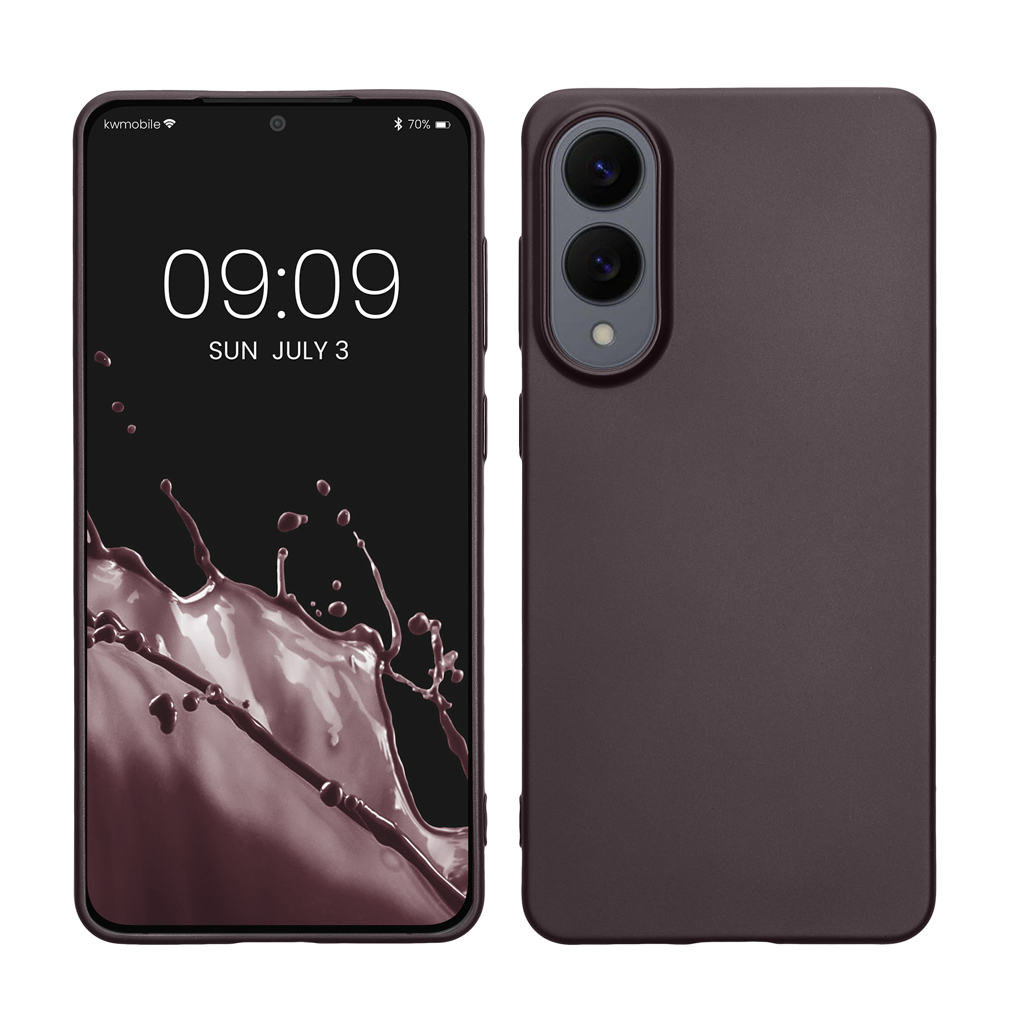 TPU Hülle für Samsung Galaxy S25 Edge in Metallic Brombeere