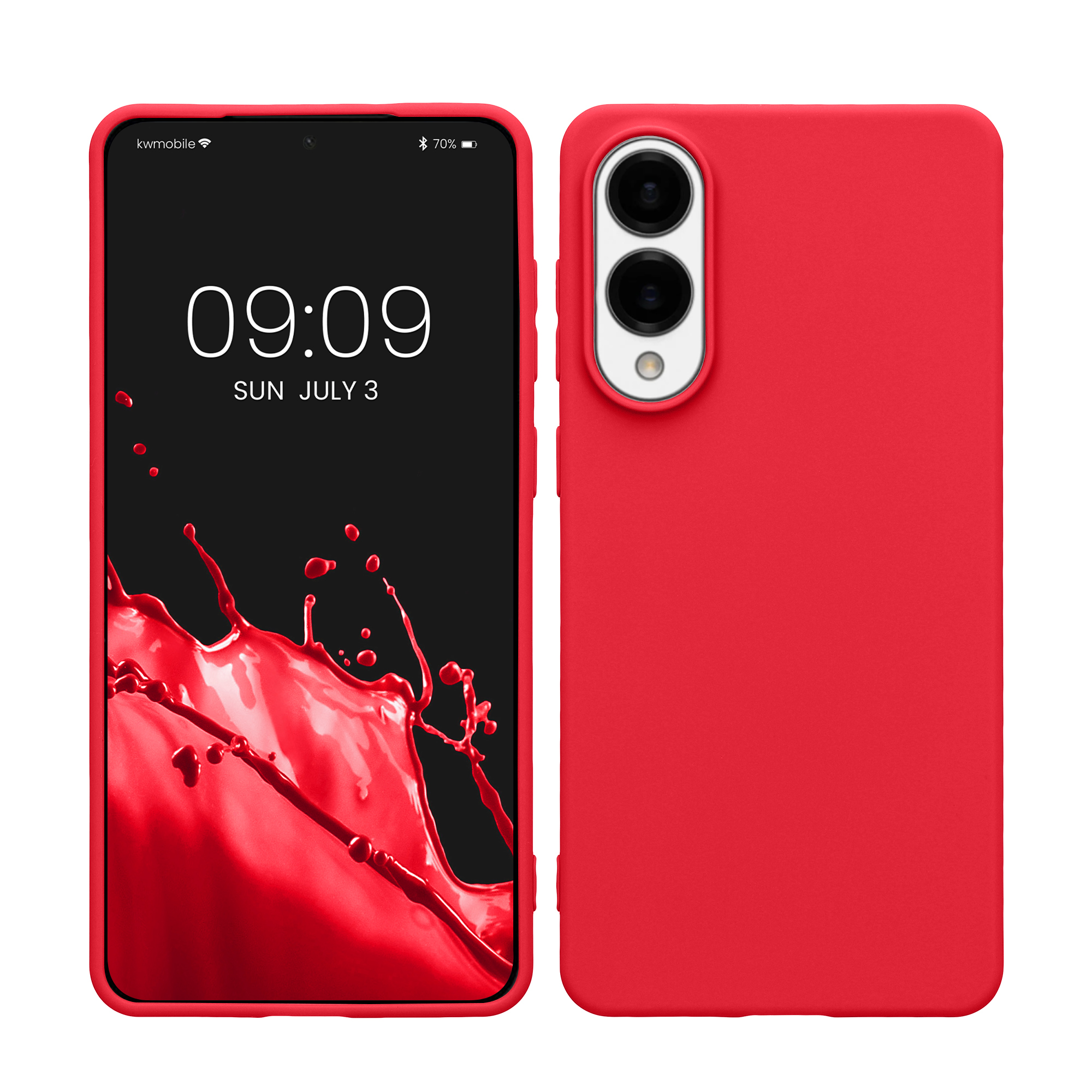 TPU Hülle für Samsung Galaxy S25 Edge in Neon Pink