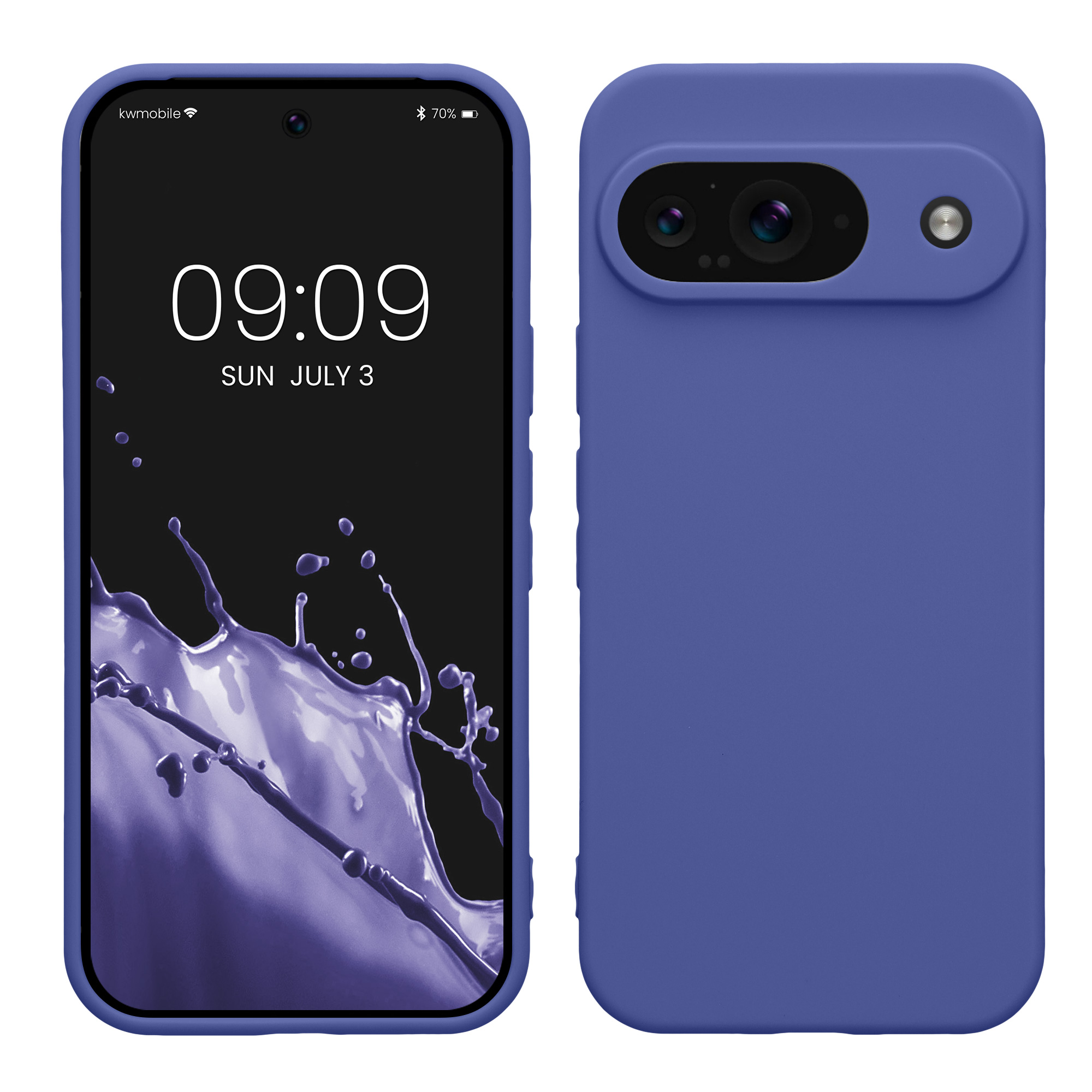 TPU Hülle mit Kameraschutz für Google Pixel 9 in Blauviolett