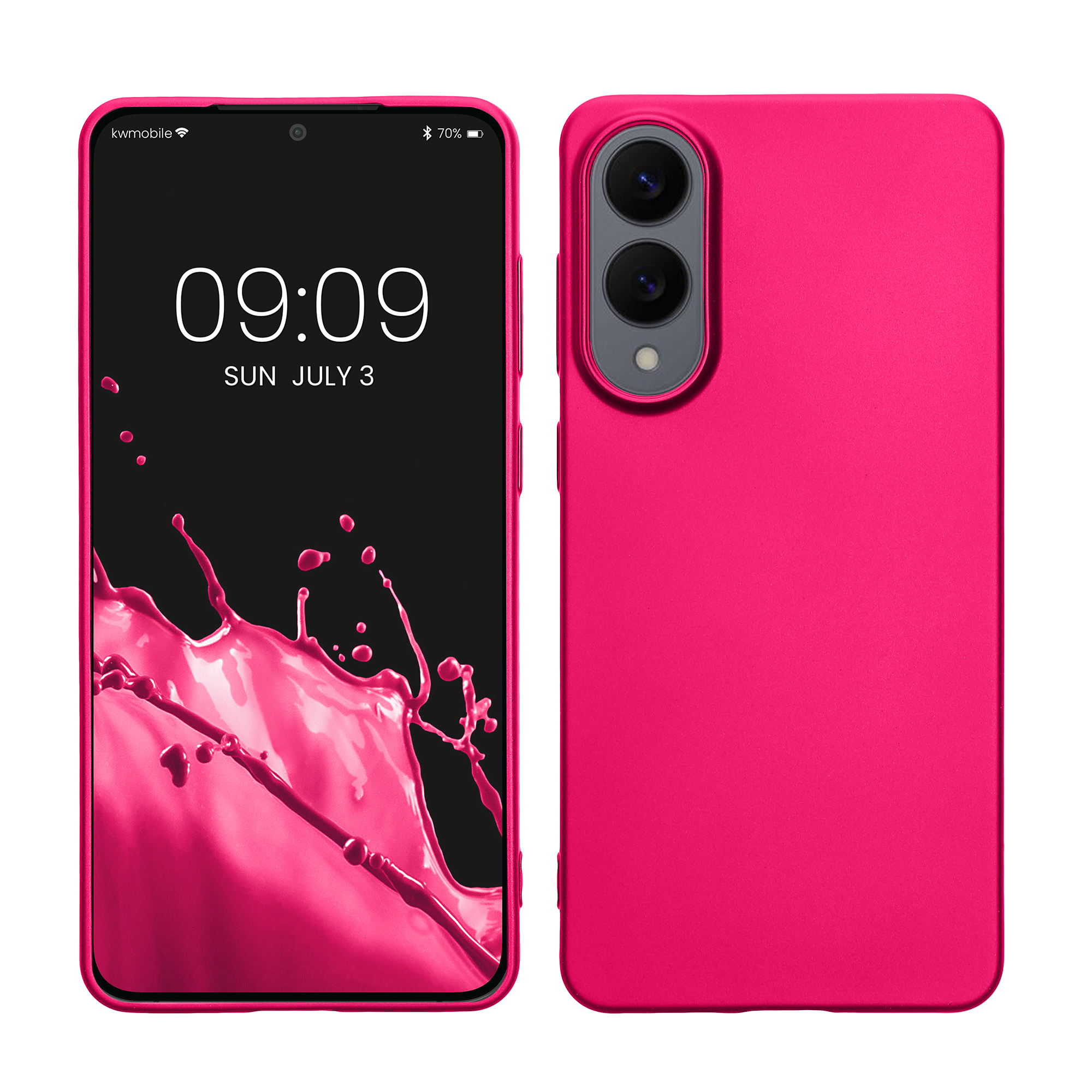 TPU Hülle für Samsung Galaxy S25 Edge in Metallic Pink