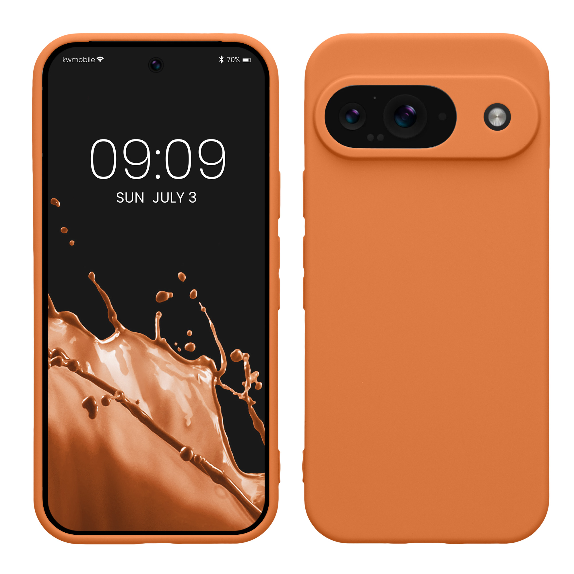 TPU Hülle mit Kameraschutz für Google Pixel 9 in Warme Aprikose