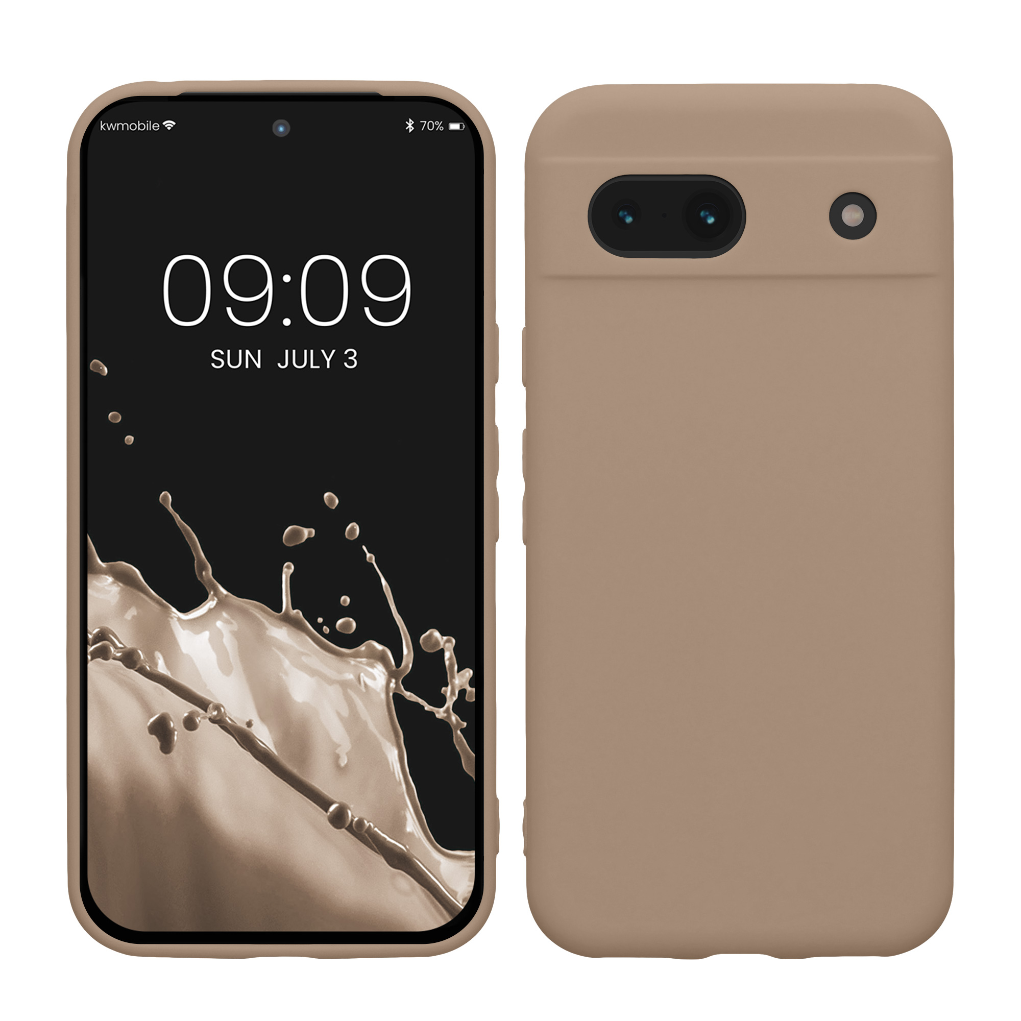 TPU Hülle mit Kameraschutz für Google Pixel 8a in Creme