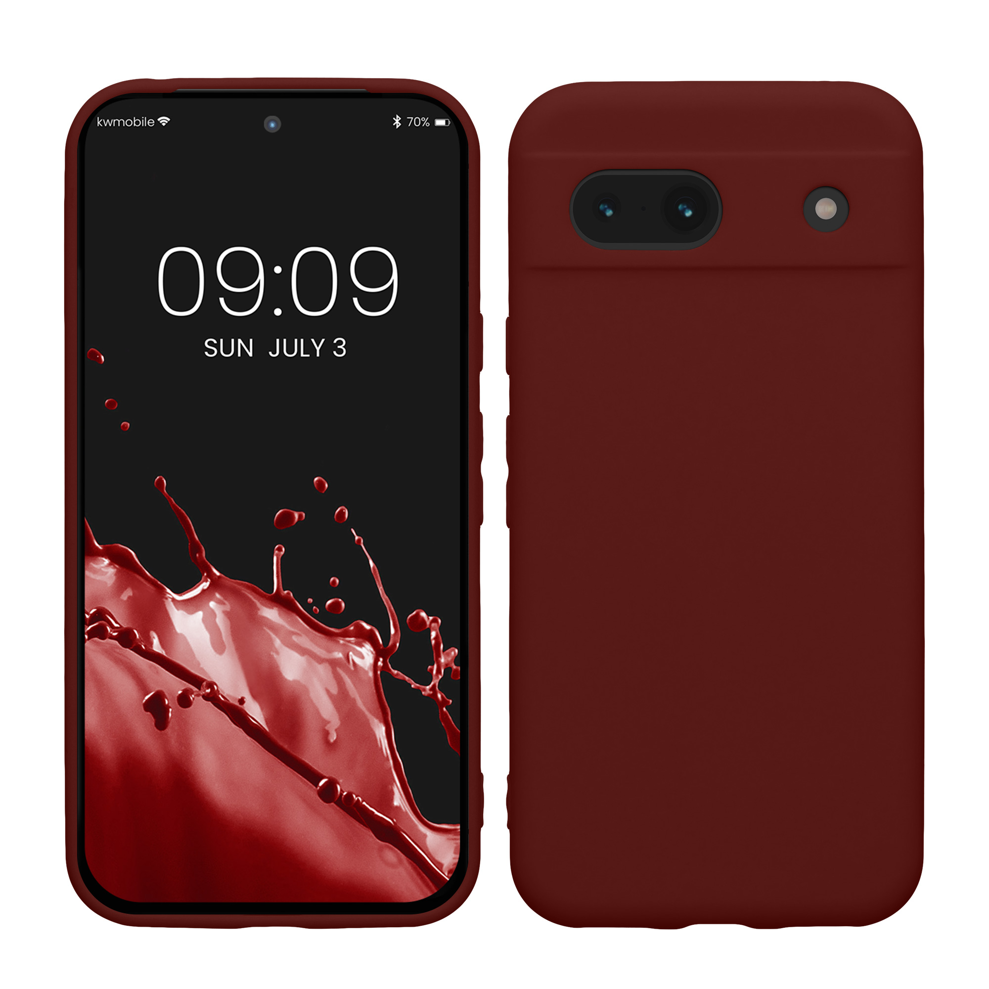 TPU Hülle mit Kameraschutz für Google Pixel 8a in Tawny Red