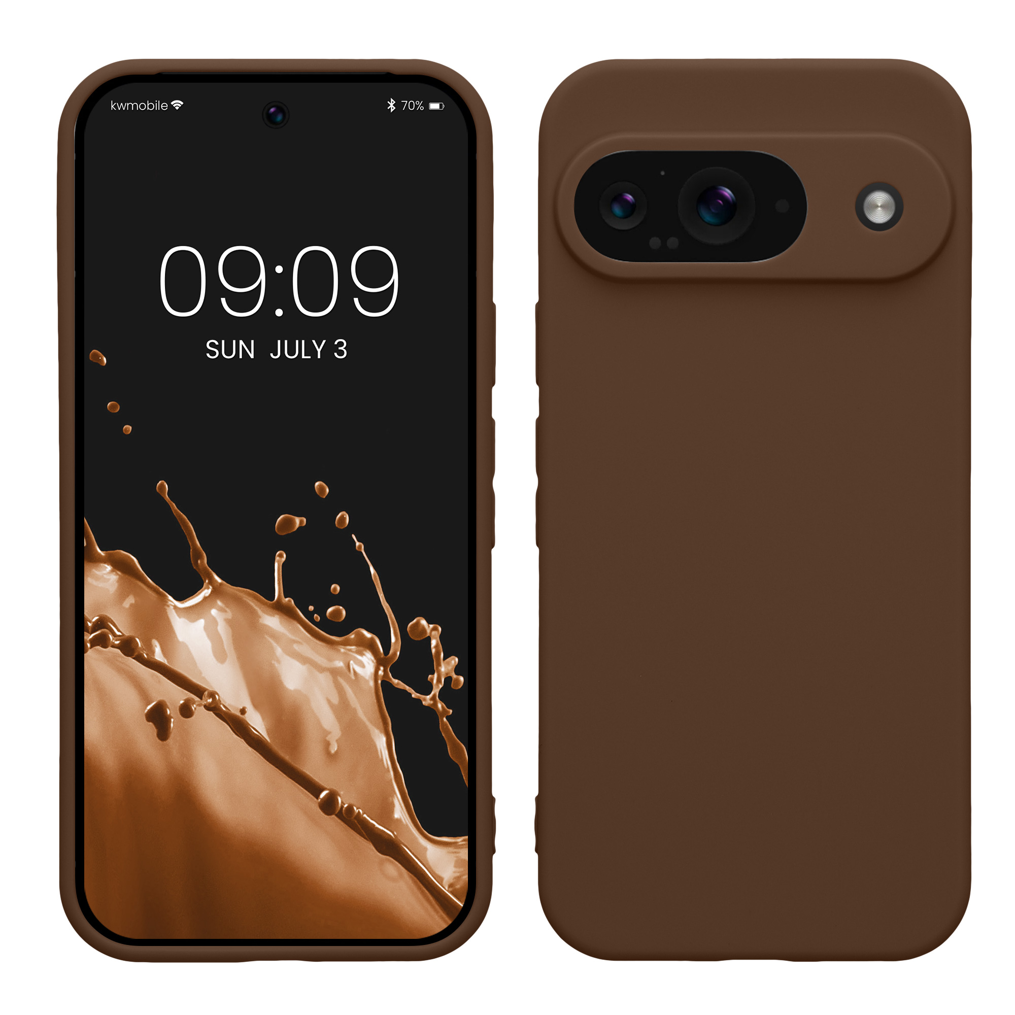 TPU Hülle mit Kameraschutz für Google Pixel 9 in Chocolate