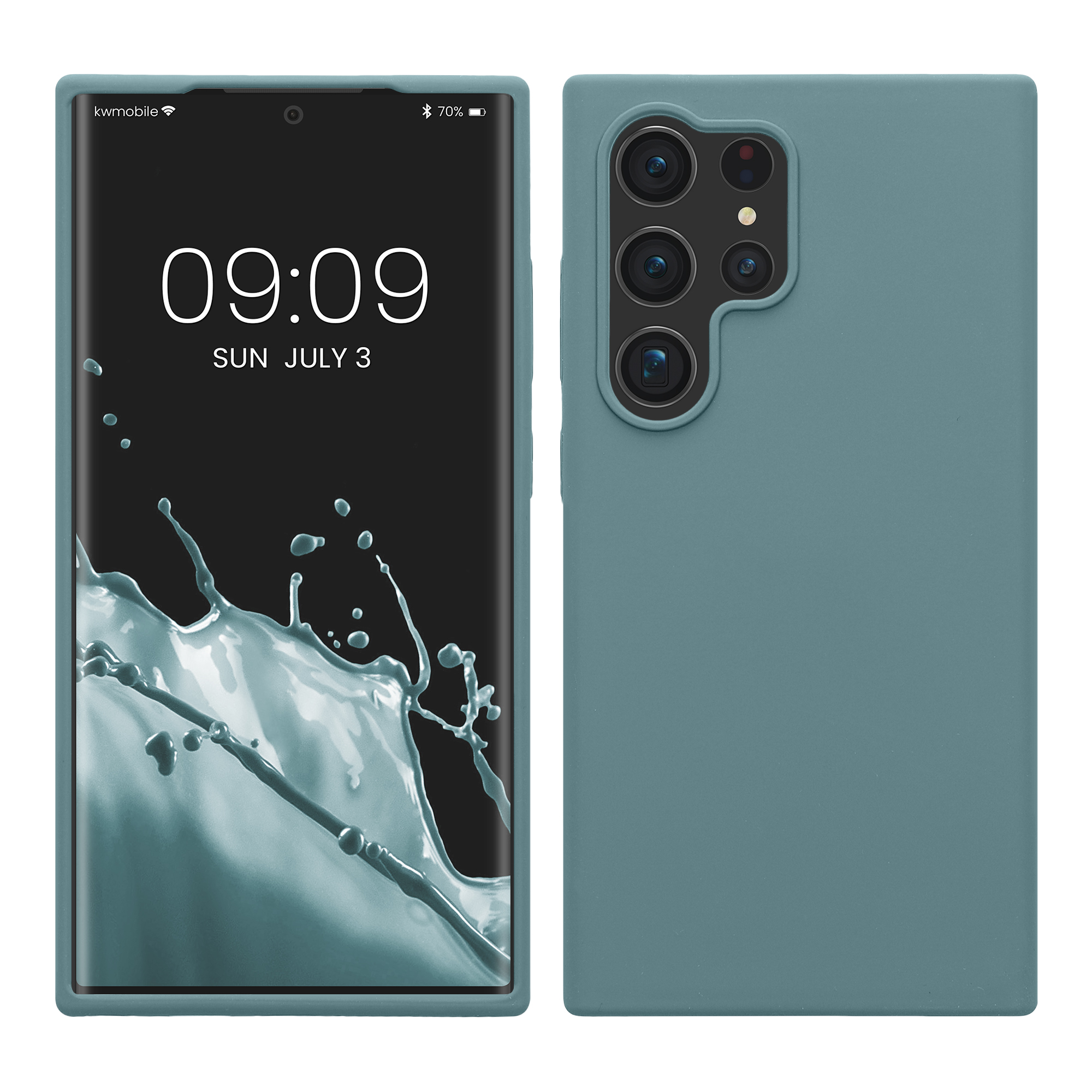 Gummierte Silikon Hülle für Samsung Galaxy S24 Ultra in Antique Stone