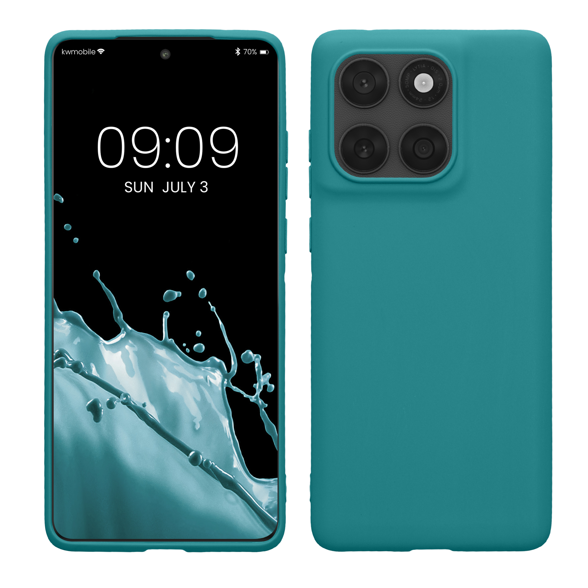TPU Hülle für Motorola Edge 60 Fusion in Petrol matt