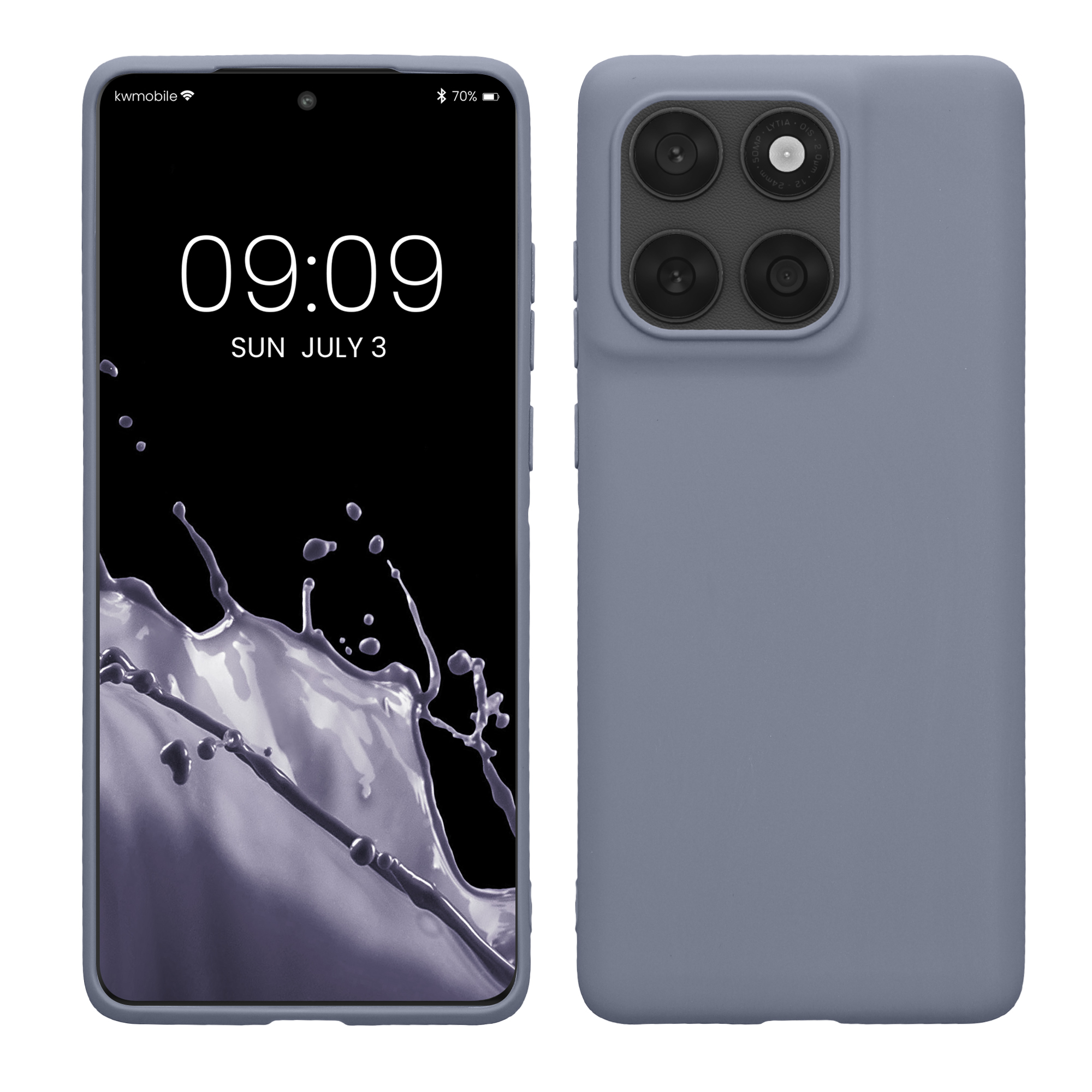 TPU Hülle für Motorola Edge 60 Fusion in Lavendelgrau matt